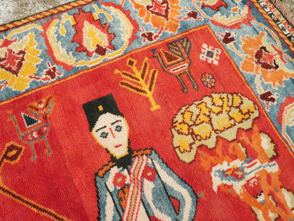 Vintage Persian Gabbeh Rug In Excellent Condition In New York, NY