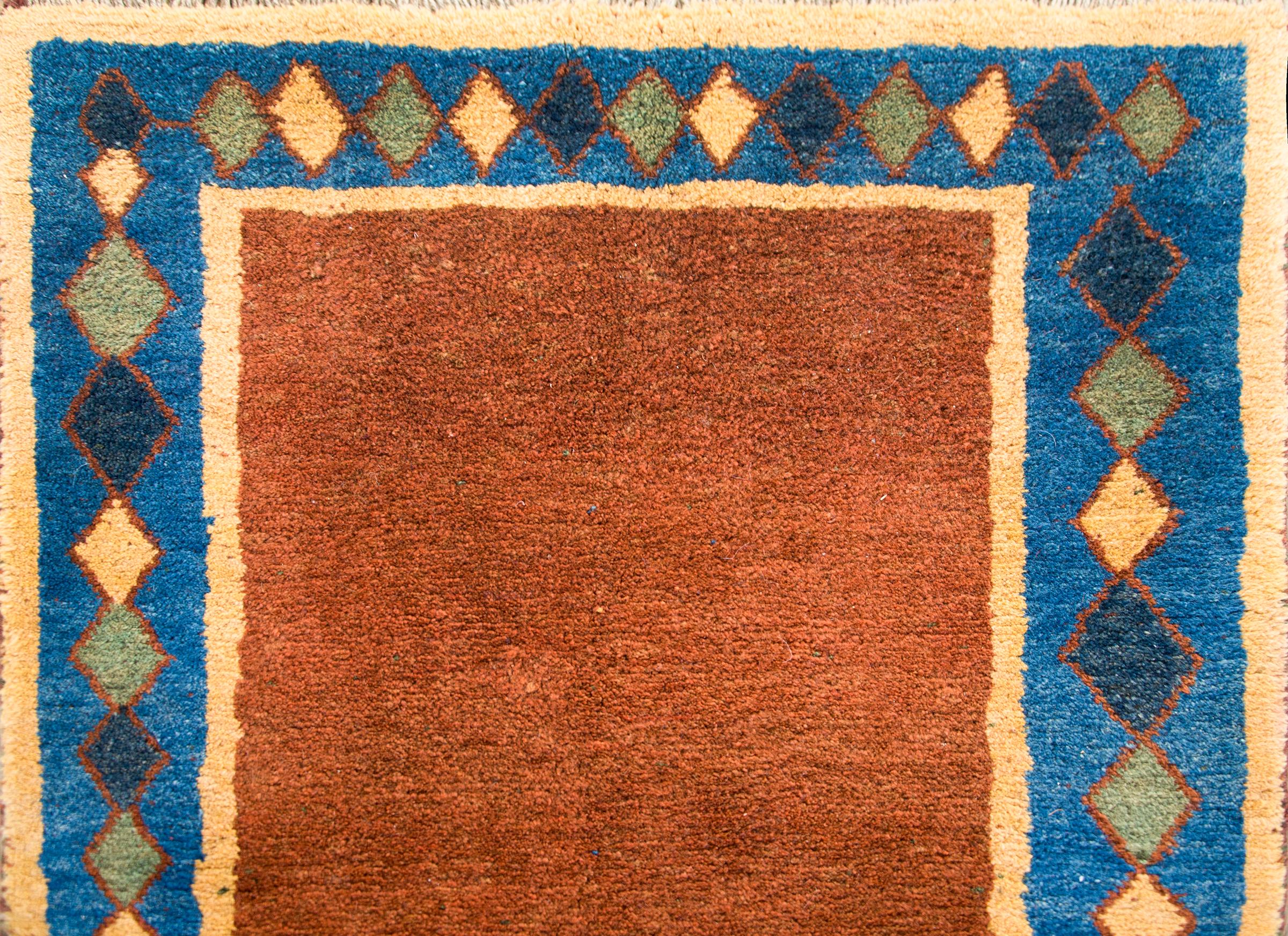 Alter persischer Gabbeh-Teppich (Wolle) im Angebot