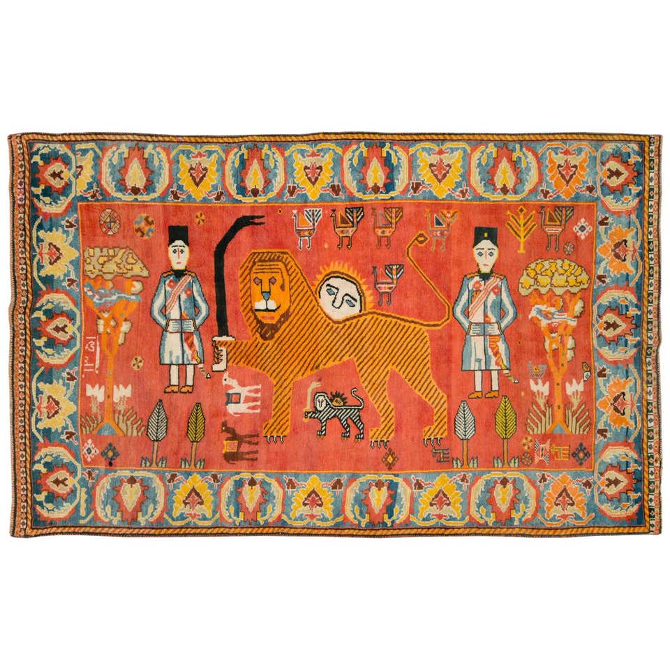 Vintage Persian Gabbeh Rug at 1stDibs