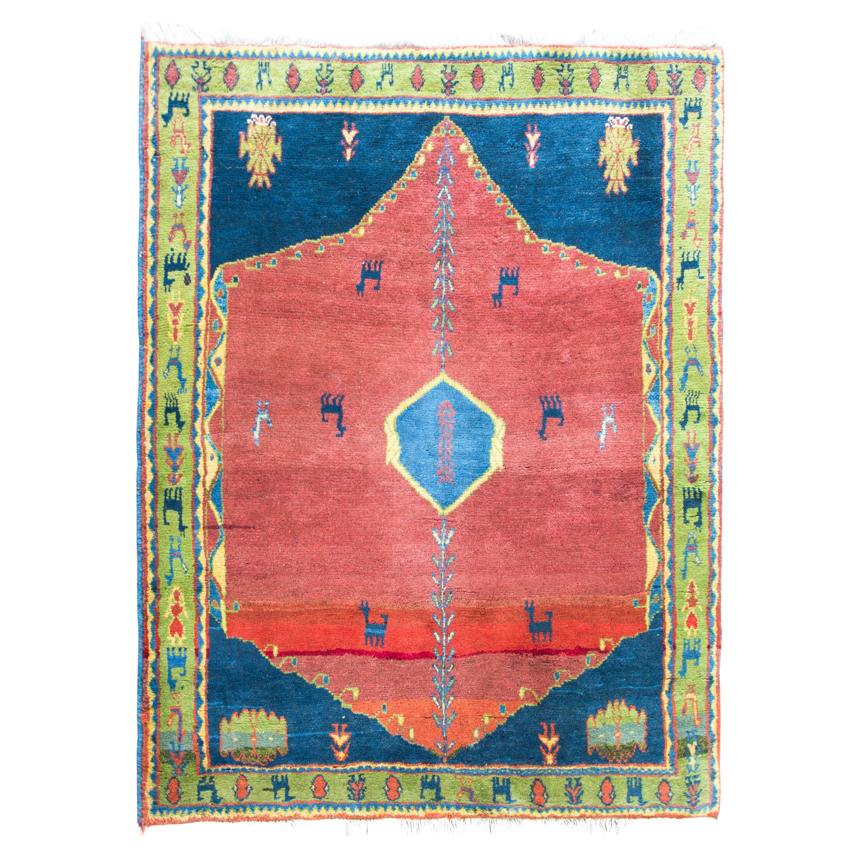 Vintage Persian Gabbeh Rug