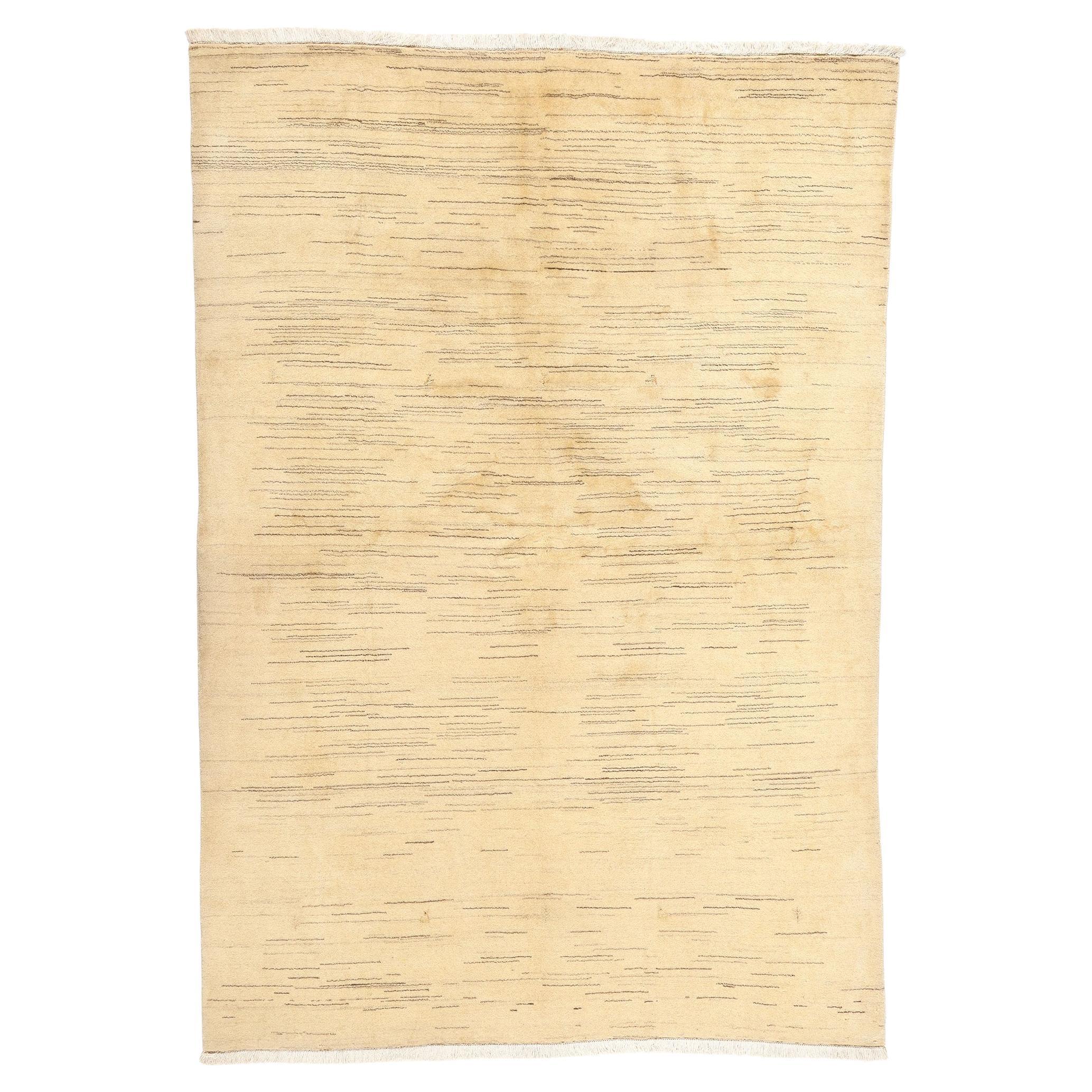 Organic Modern Vintage Persian Gabbeh Rug