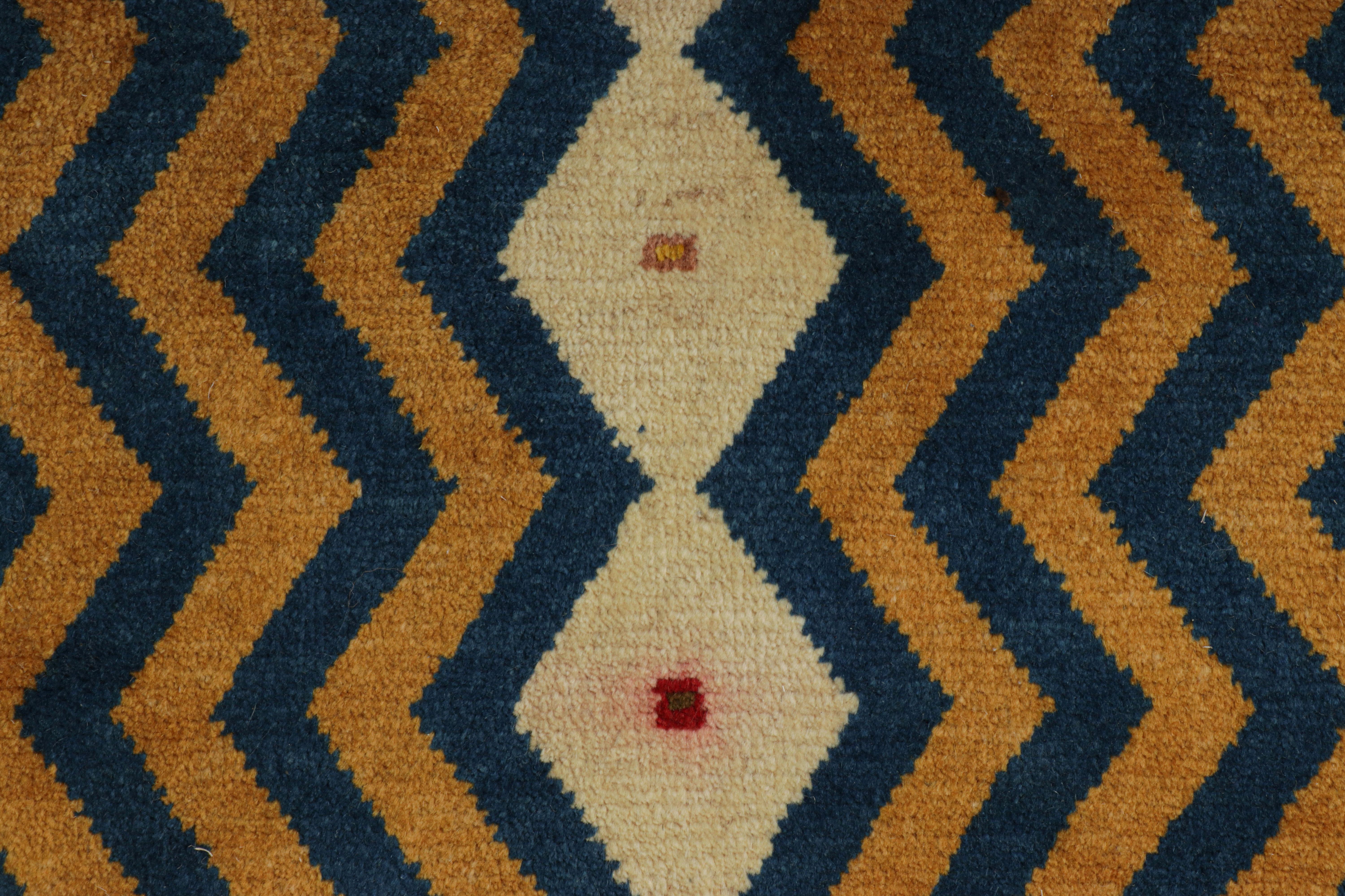 Hand-Knotted Vintage Persian Gabbeh Rug with Polychromatic Geometric Patterns  Rug & Kilim For Sale