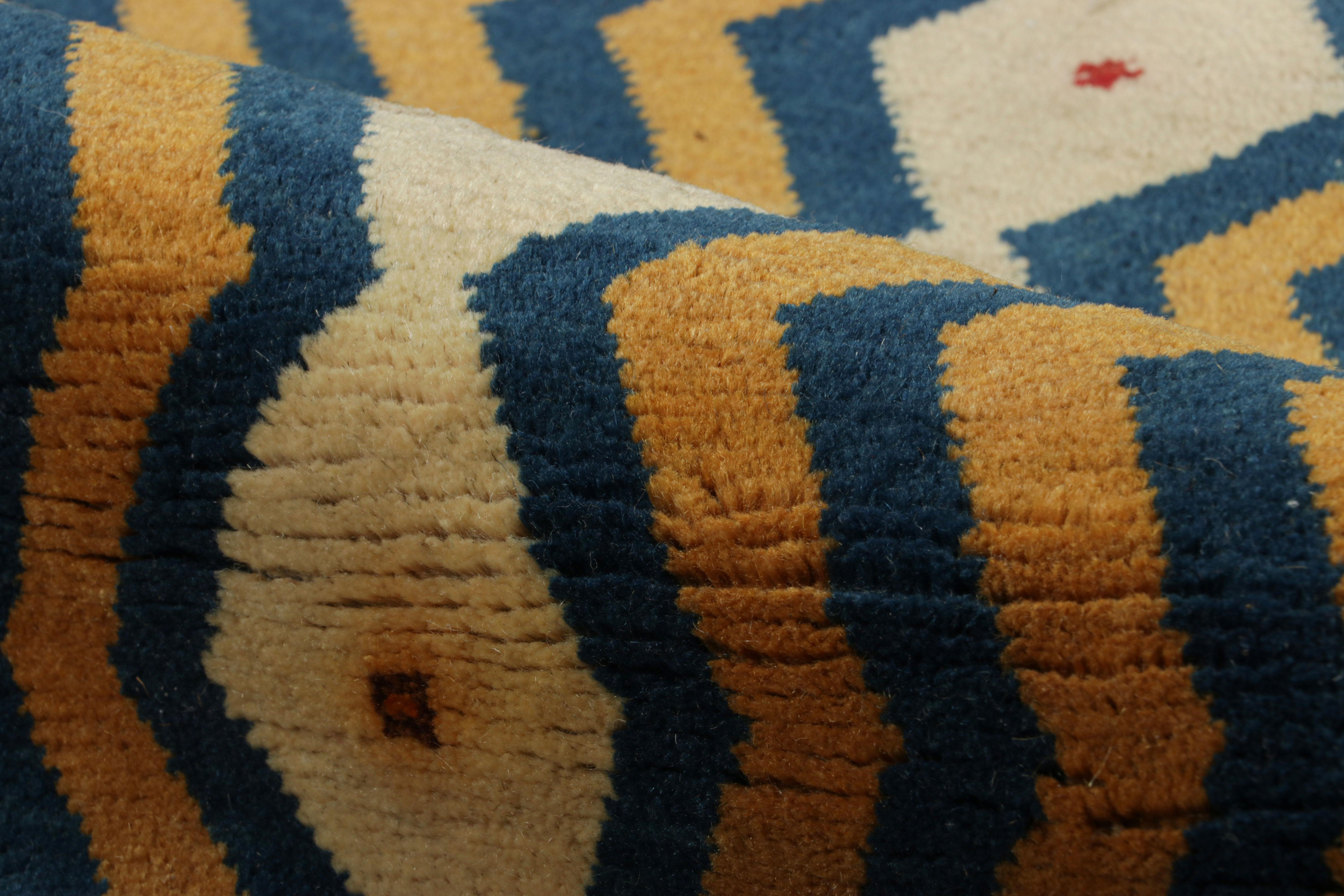 Vintage Persian Gabbeh Rug with Polychromatic Geometric Patterns  Rug & Kilim For Sale 2
