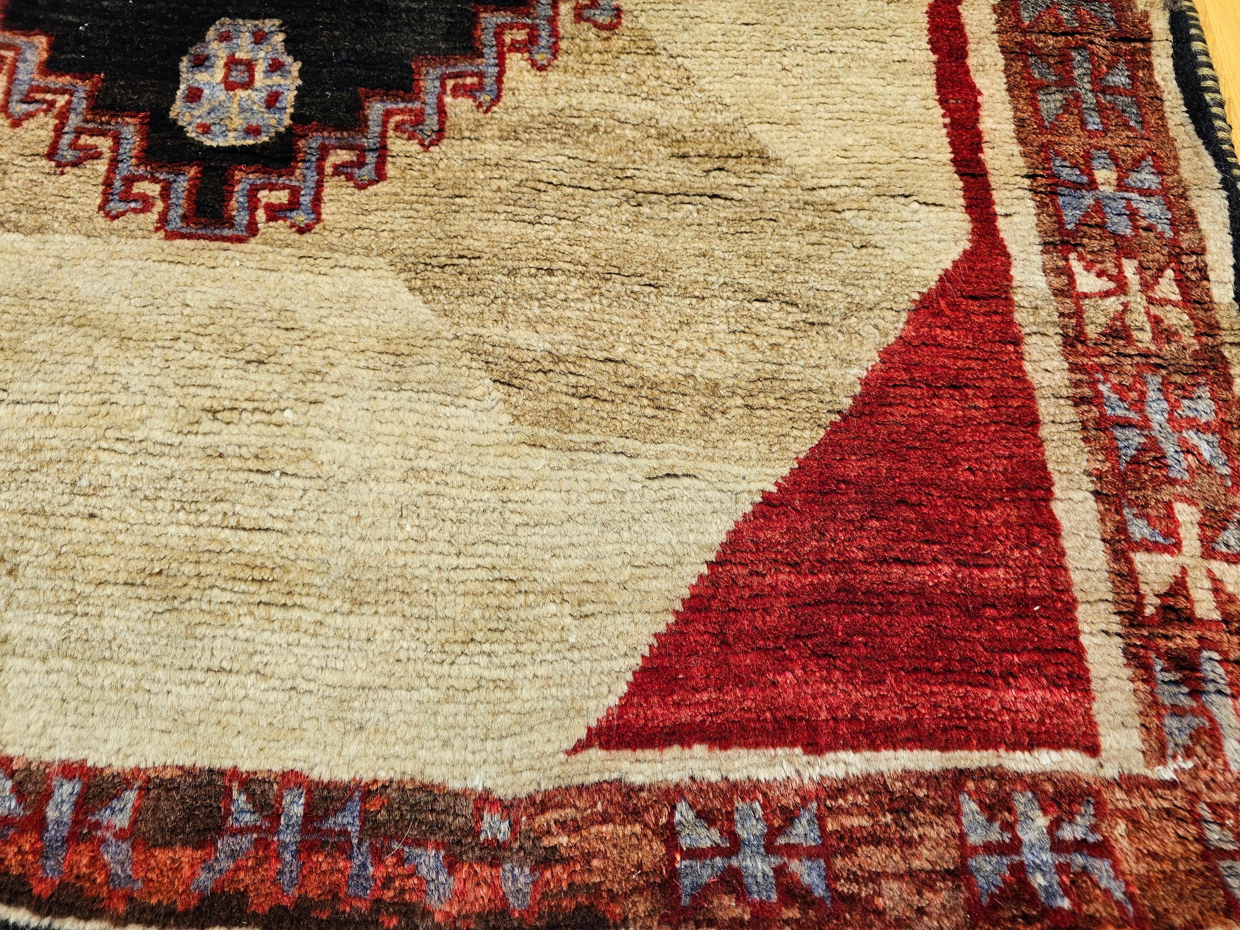 Lana Tappeto tribale persiano vintage Gabbeh in vendita