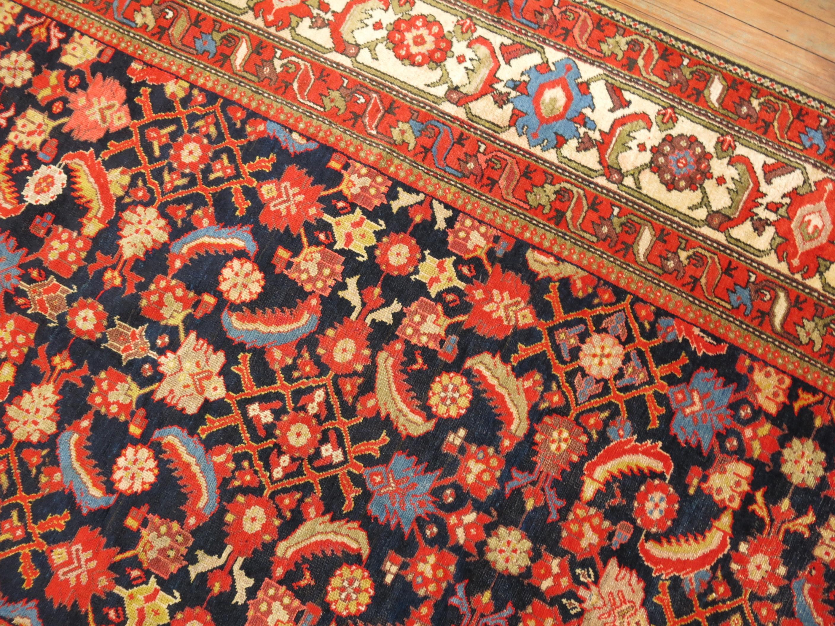 Persischer Galerie- Malayer-Teppich in gesättigten Farben im Angebot 3