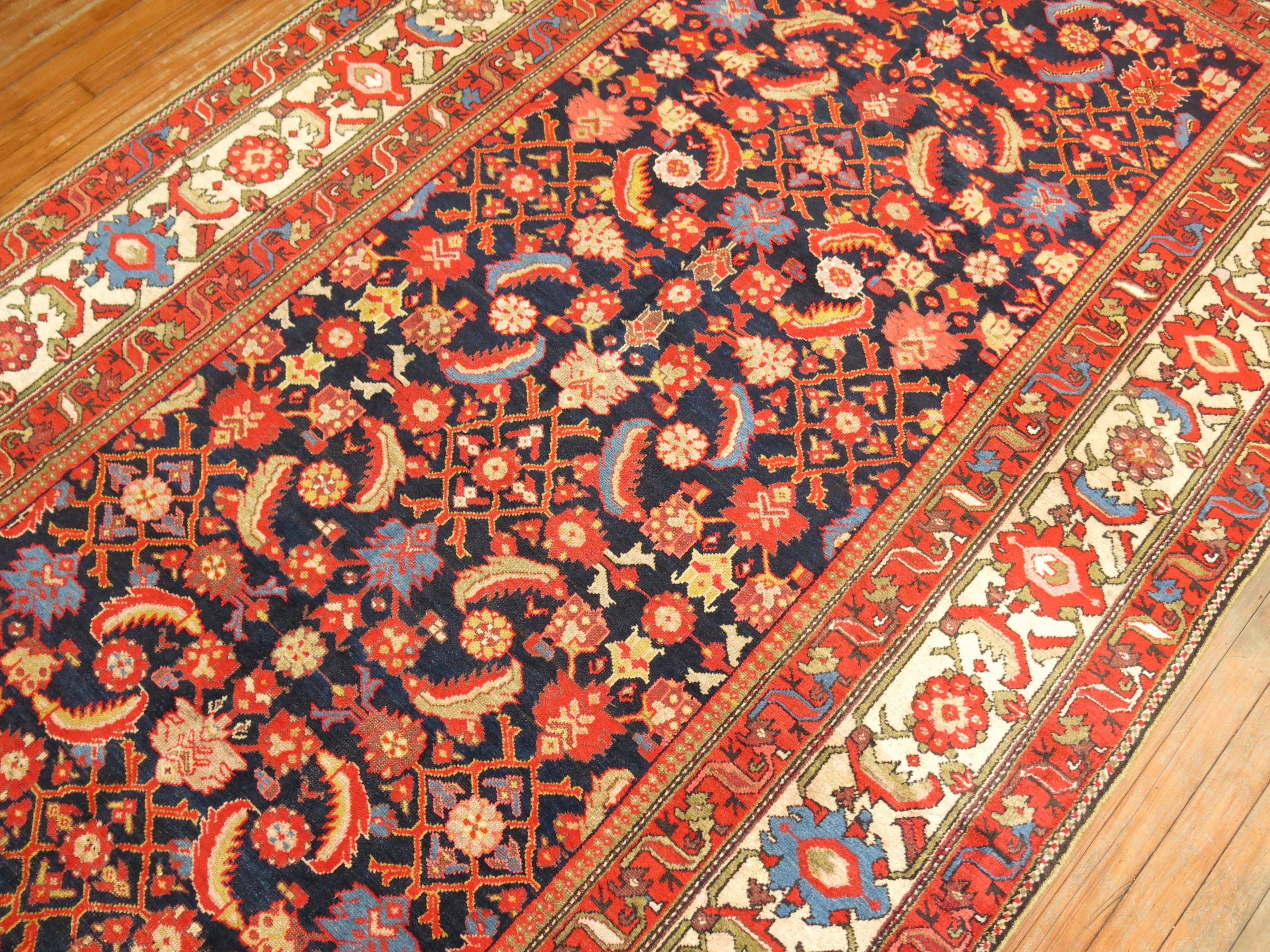 Persischer Galerie- Malayer-Teppich in gesättigten Farben im Angebot 4