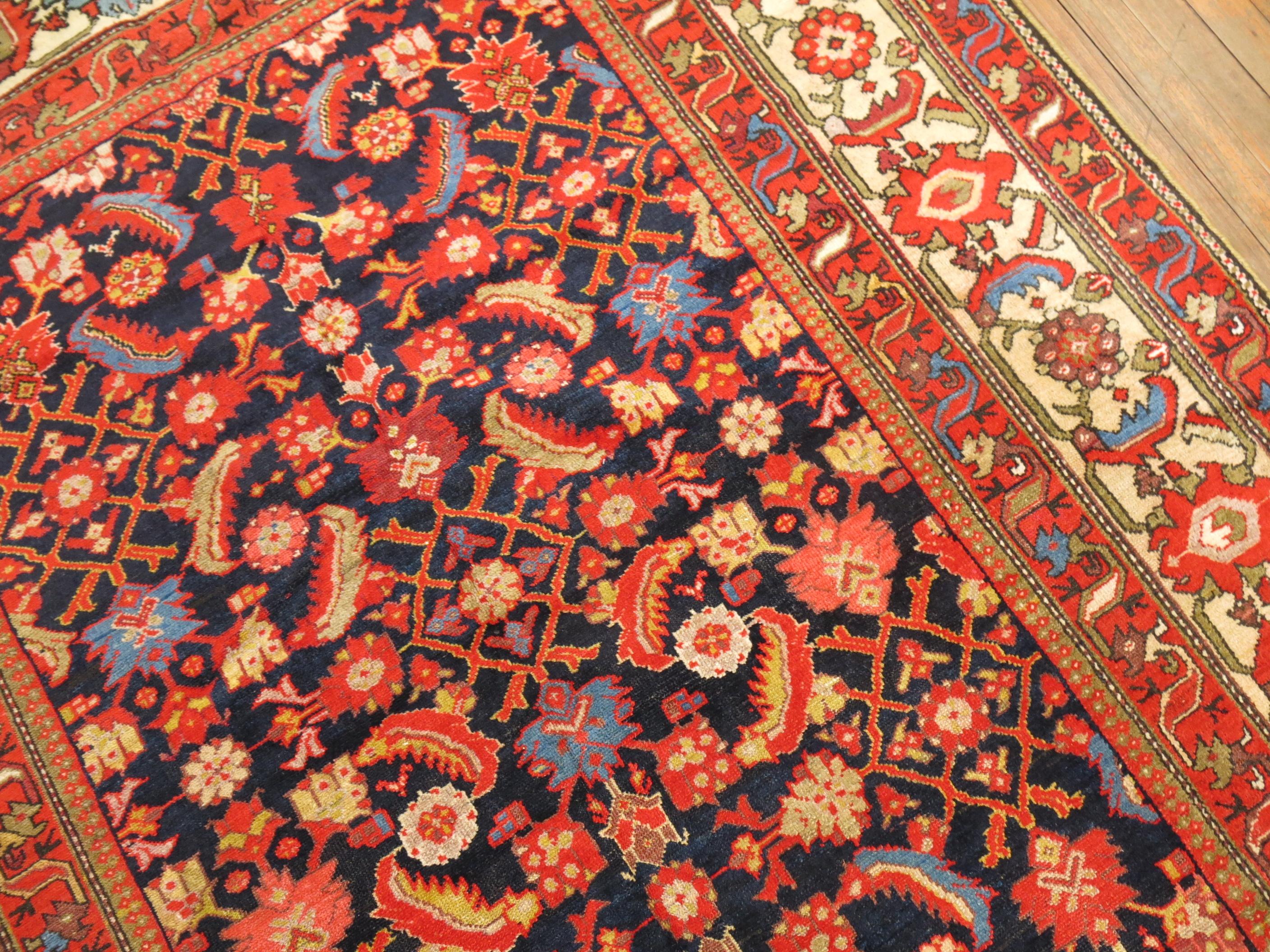 Persischer Galerie- Malayer-Teppich in gesättigten Farben im Angebot 1