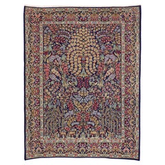 Vintage Persian Garden of Paradise Kerman Carpet with Traditional Style