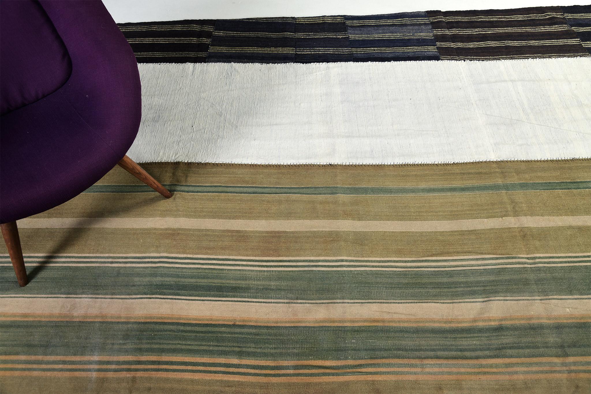 Vintage Persian Ghashghaei Kilim For Sale 5
