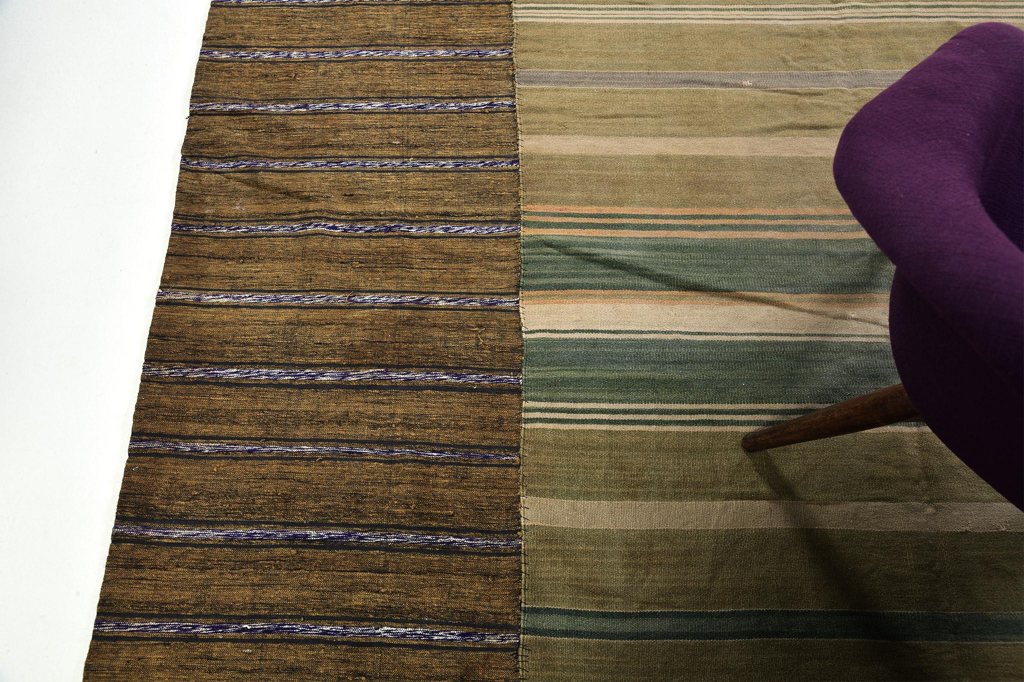 Vintage Persian Ghashghaei Kilim For Sale 2