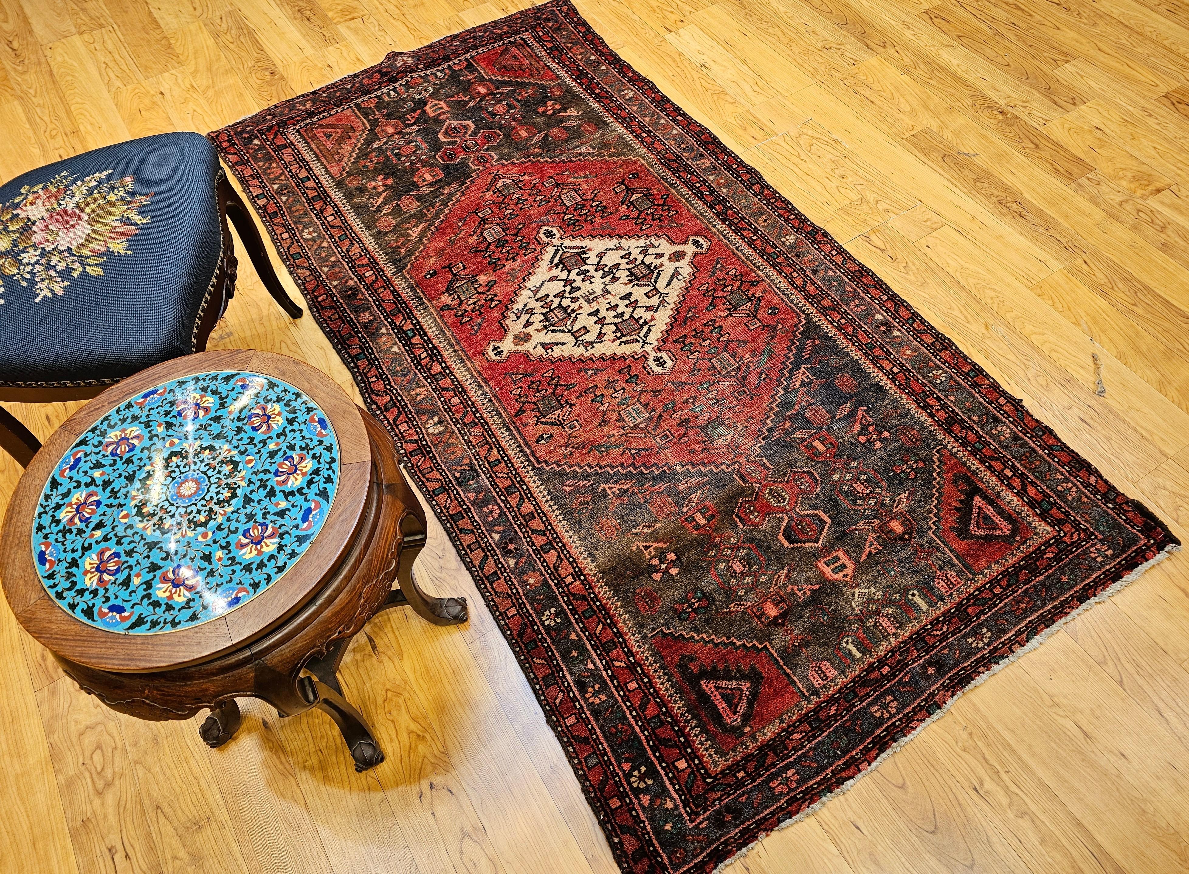 Altpersischer Hamadan-Teppich im Angebot 8