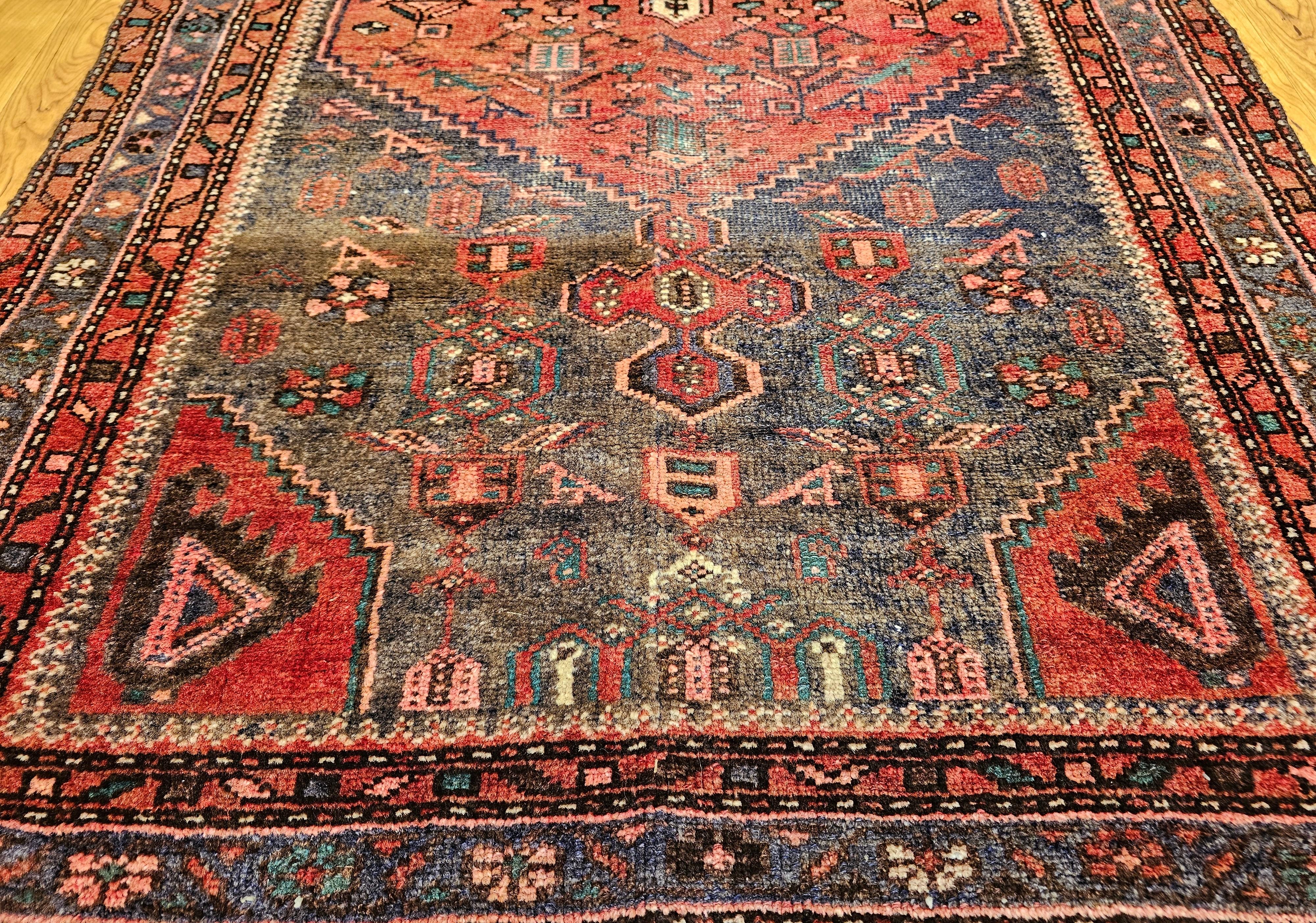 Altpersischer Hamadan-Teppich (Wolle) im Angebot