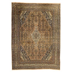 Persischer Hamadan-Teppich mit mediterranem, rustikalem toskanischem Stil