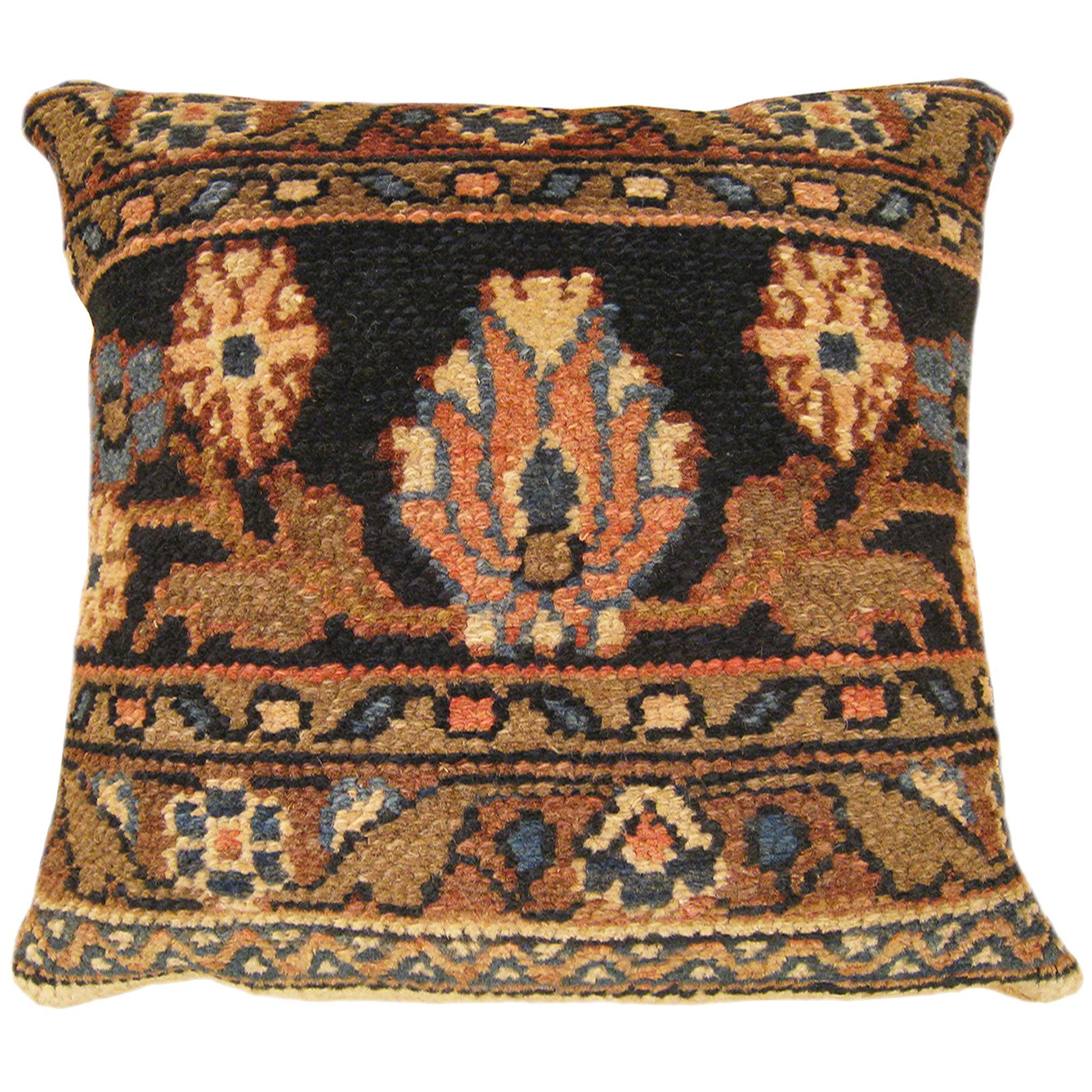 Vintage Persian Hamadan Decorative Oriental Carpet Pillow