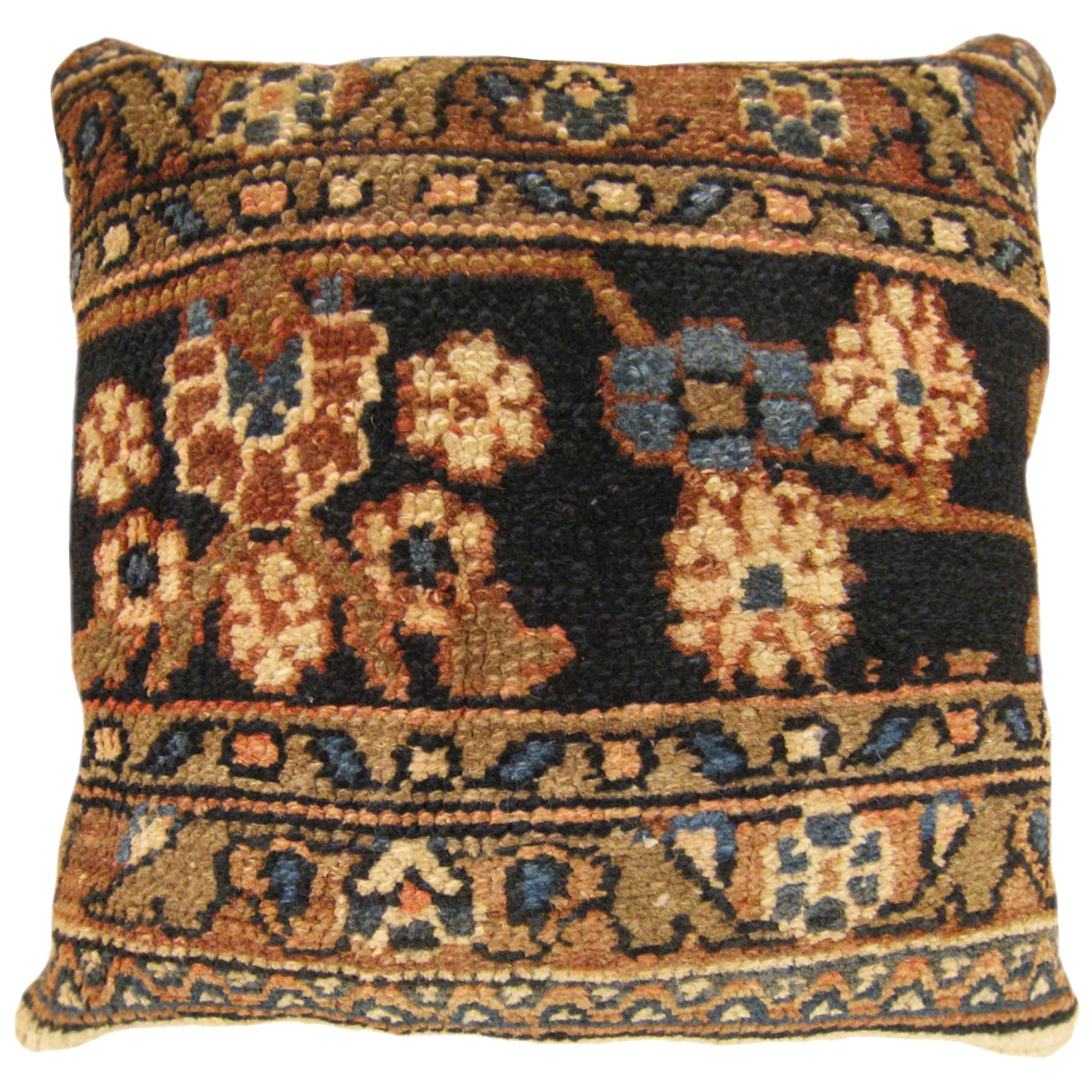 Vintage Persian Hamadan Decorative Oriental Carpet Pillow