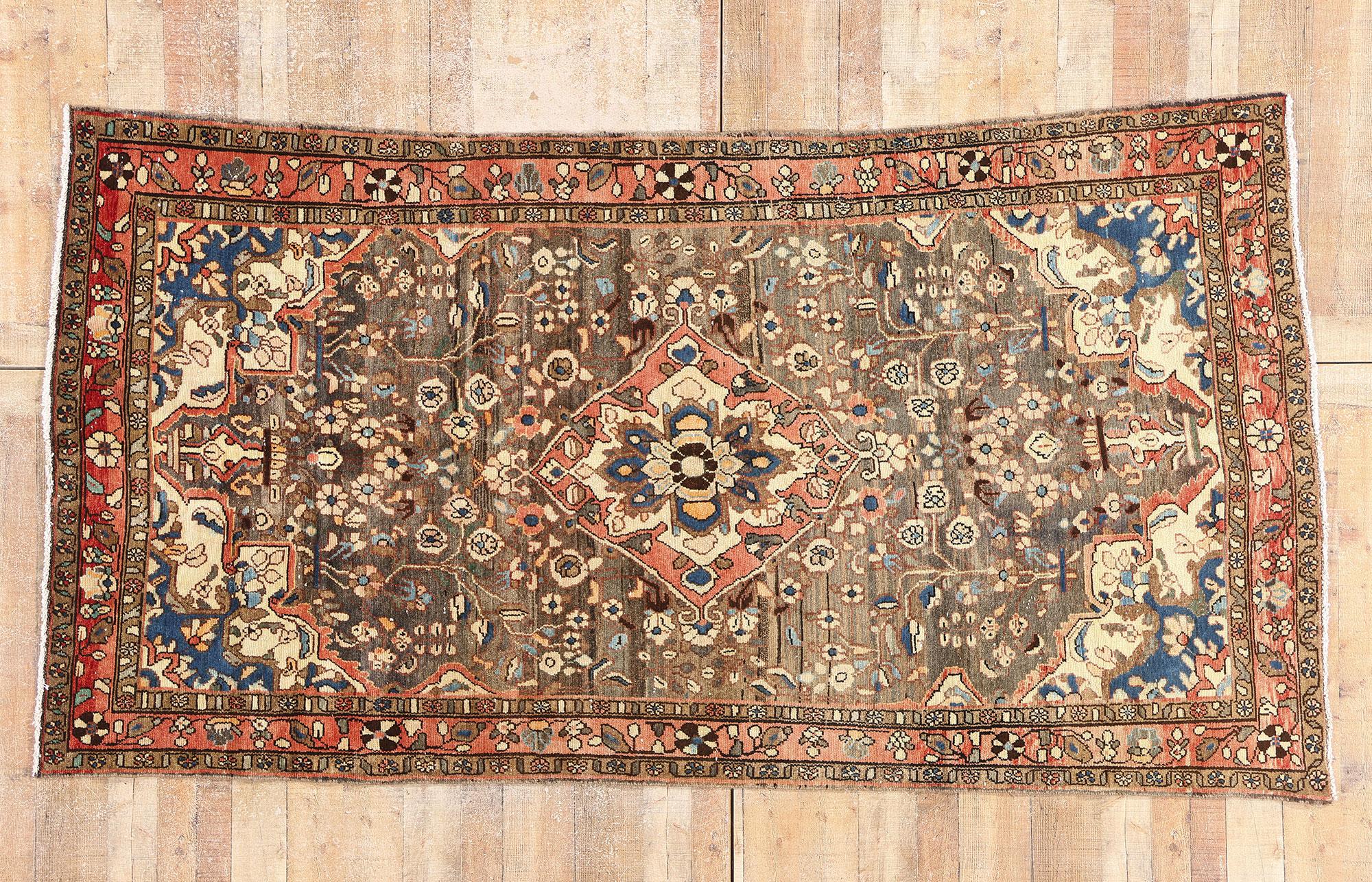 Tappeto persiano Assadabad Hamadan del 1950 con stile moderno in vendita 6