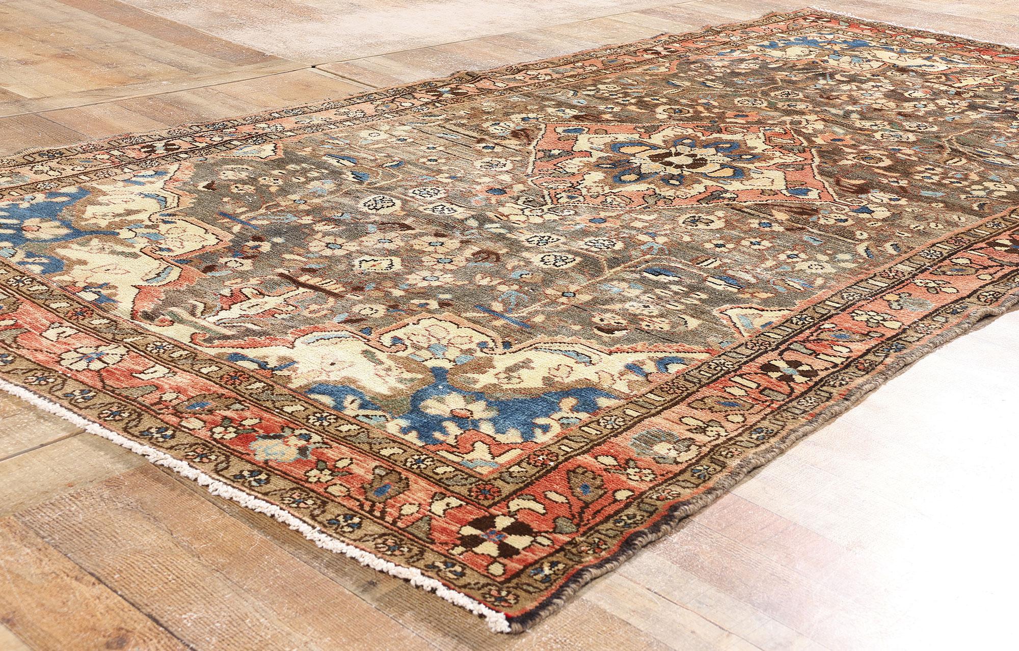 Tappeto persiano Assadabad Hamadan del 1950 con stile moderno in vendita 4