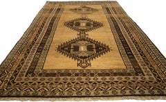 Vintage Persian Hamadan Gallery Rug with Tribal Style