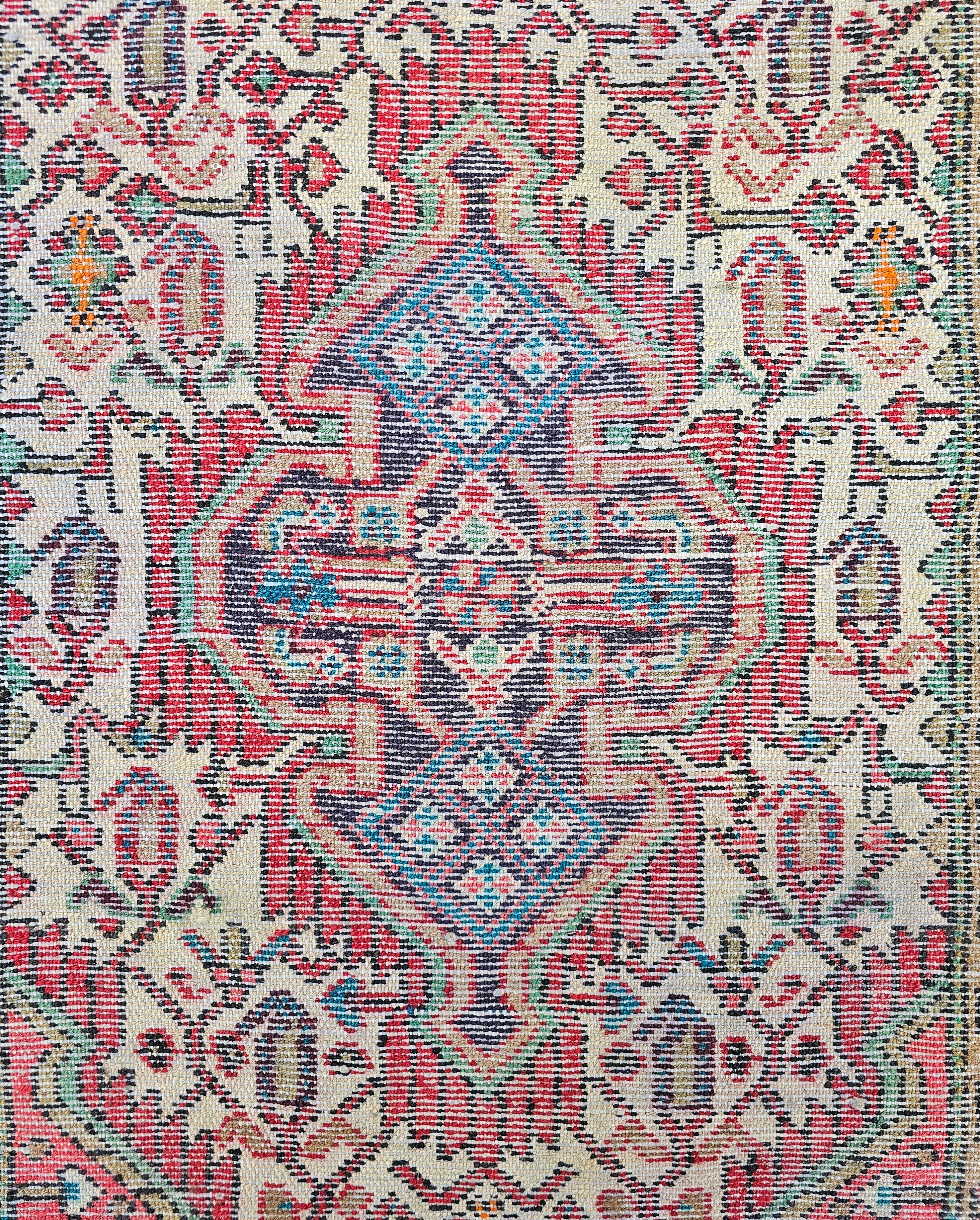 Vintage Persian Hamadan Hand-Knotted Runner, Iran 1950s For Sale 5