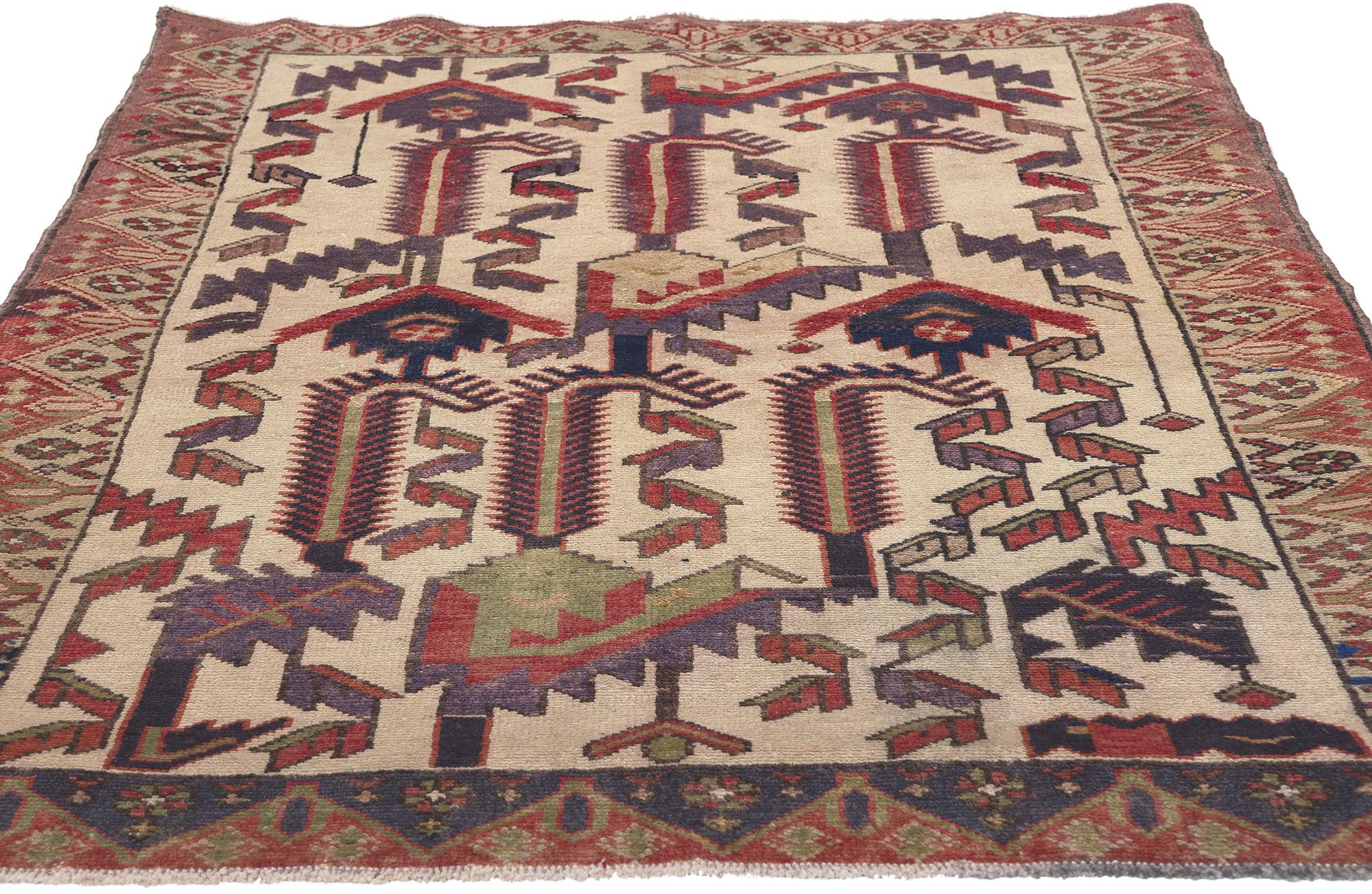 Persischer Hamadan Malayer-Teppich im Vintage-Stil (Handgeknüpft) im Angebot