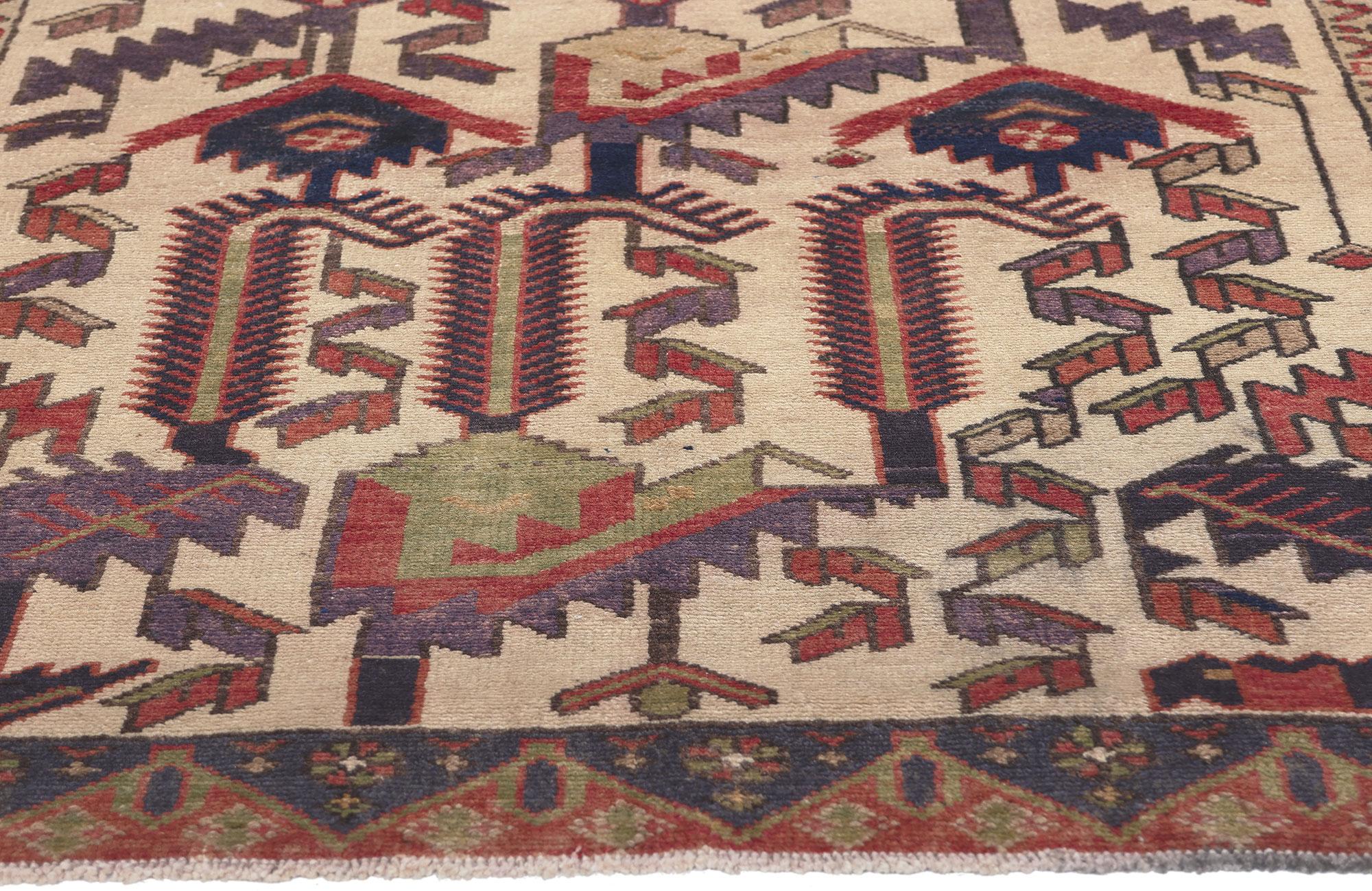 Persischer Hamadan Malayer-Teppich im Vintage-Stil im Zustand „Gut“ im Angebot in Dallas, TX