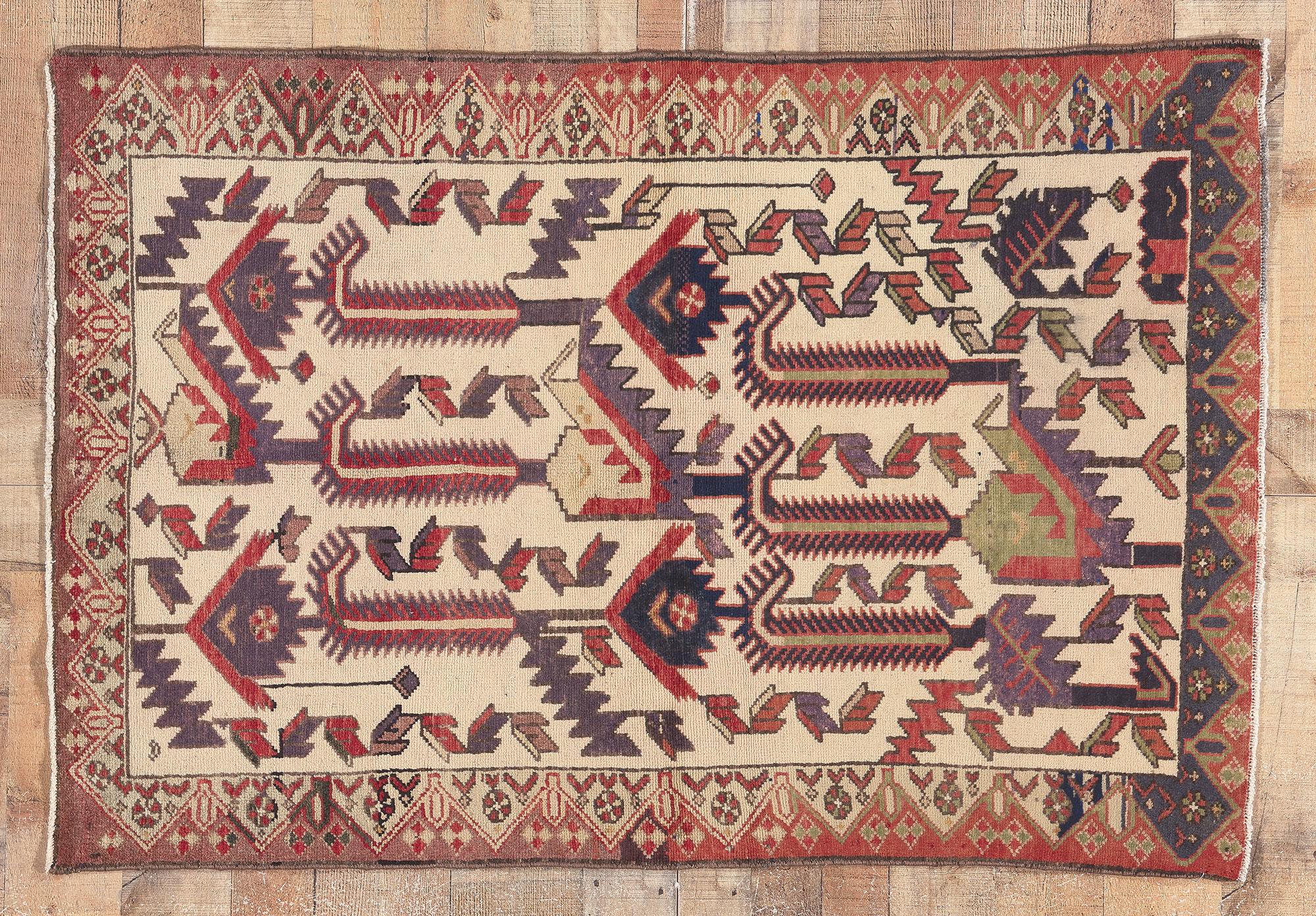 Persischer Hamadan Malayer-Teppich im Vintage-Stil im Angebot 3