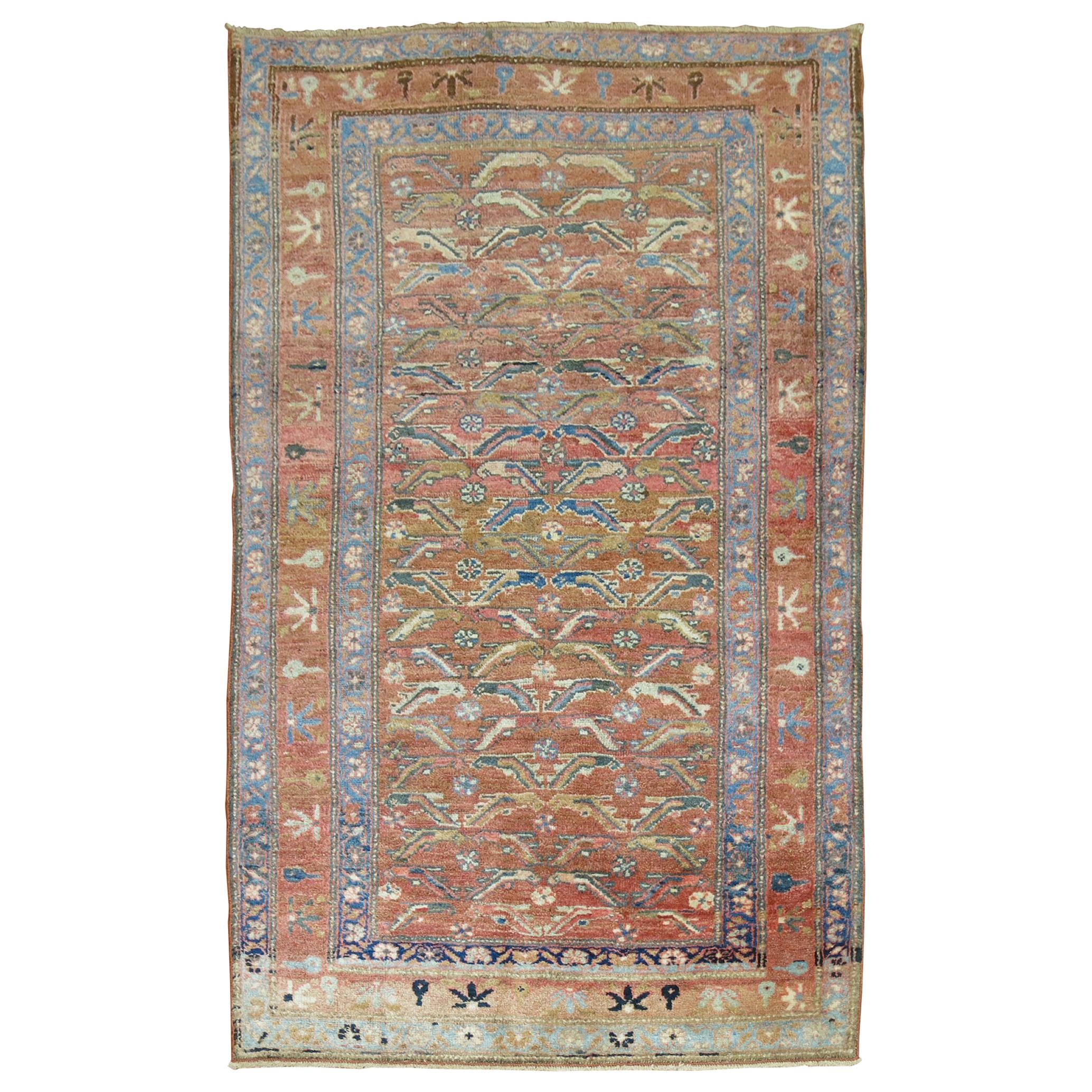 Vintage Persian Hamadan Malayer Rug