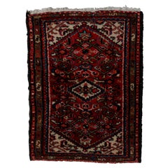 Vintage Persian Hamadan Oriental Mat, circa 1930