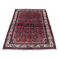 Vintage Persian Hamadan Pure Wool Hand Knotted Oriental Rug