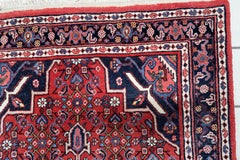 Vintage Persian Hamadan Rug – 1940s Hand‑Knotted Wool 3.4' x 4.7' - 1C1240