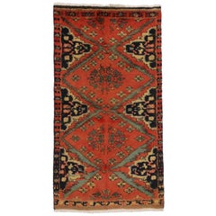 Vintage Persian Hamadan Rug, Entry or Foyer Rug