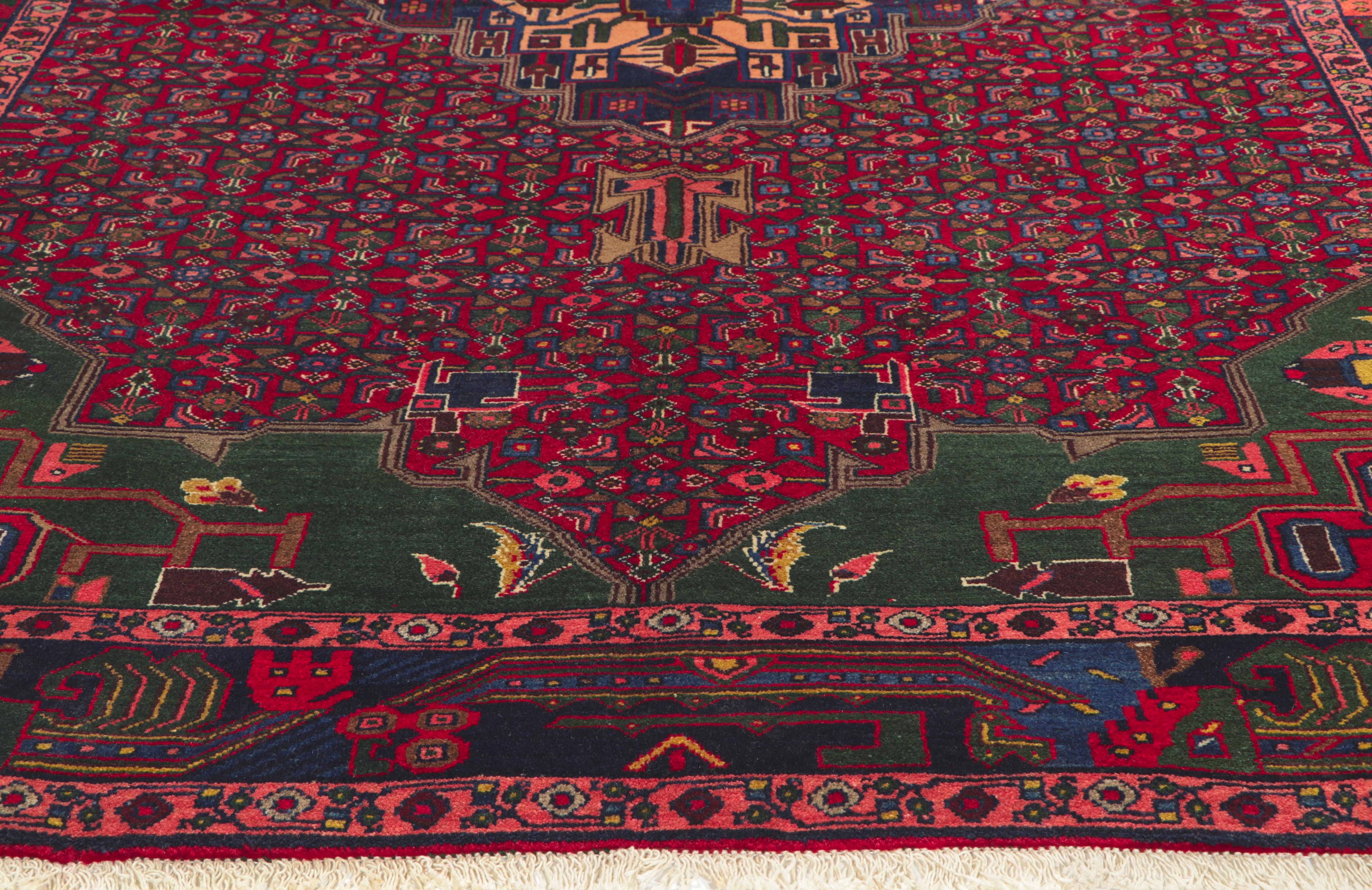 Vintage Persian Hamadan Rug For Sale 3