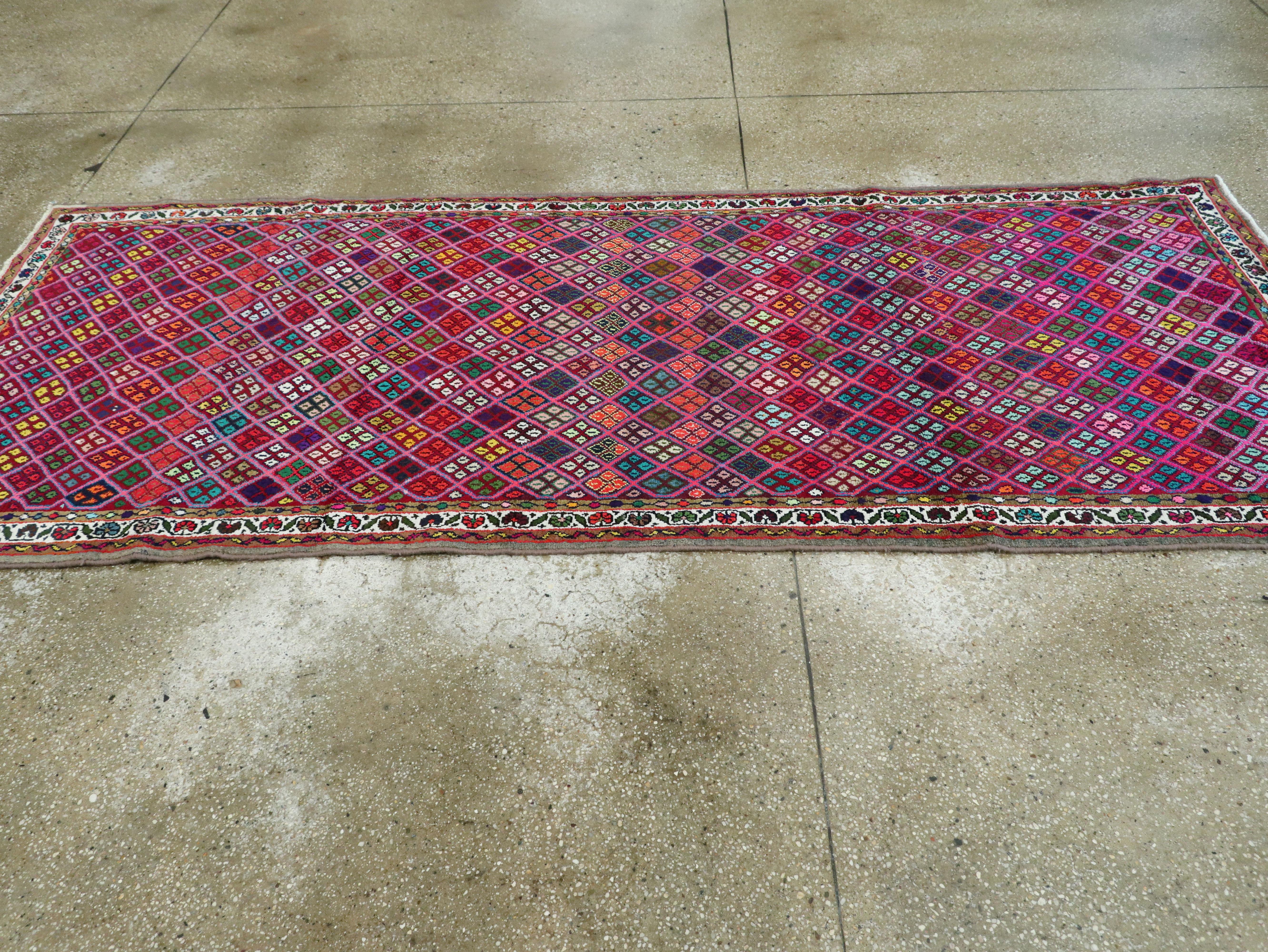 Vintage Persian Hamadan Runner For Sale 4