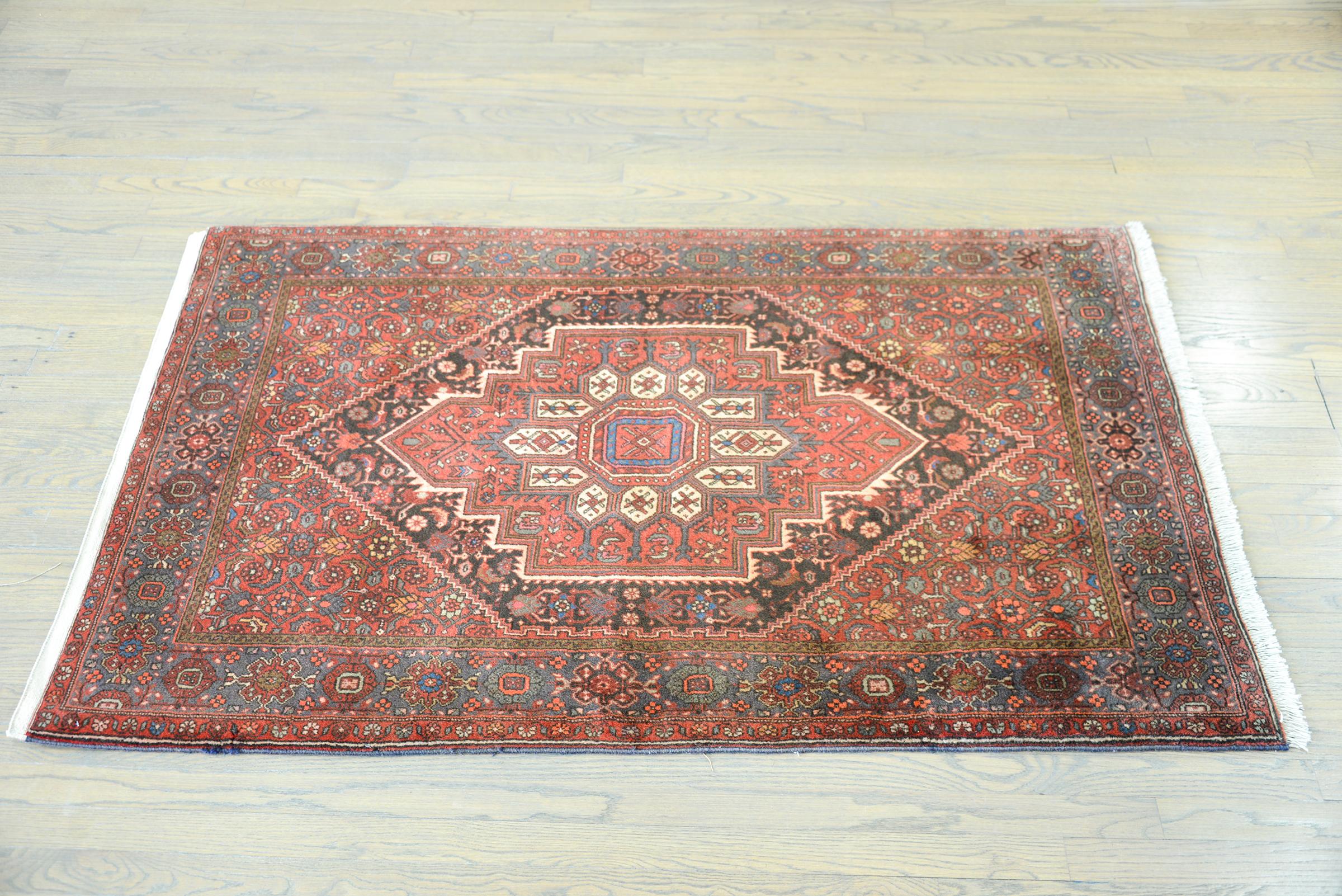 Vintage Persian Hamadan Rug For Sale 5