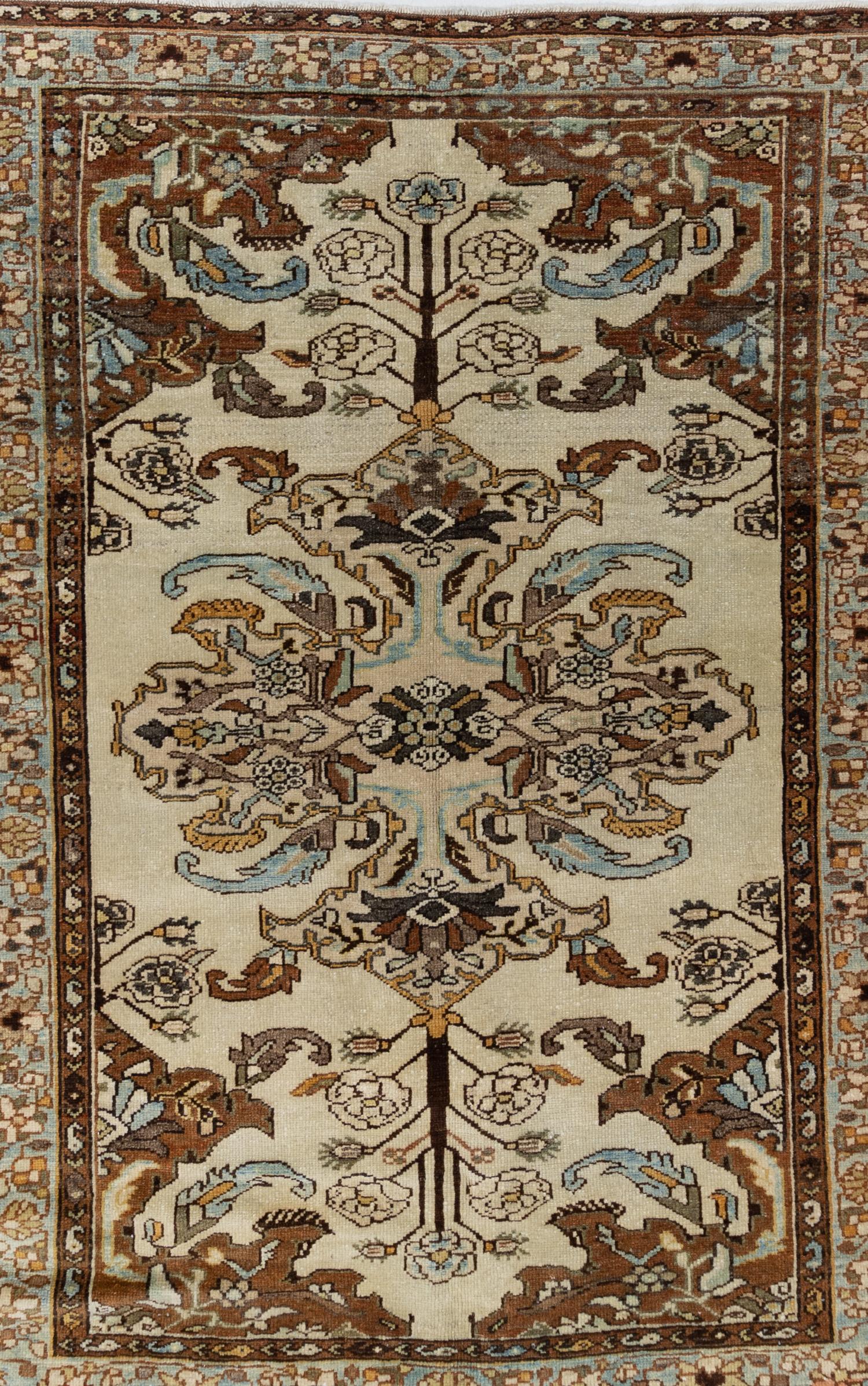 Beautiful vibrant earthy colors. traditional desig.

Wear Guide: 1

Wear Notes:
Vintage and antique rugs are by nature, pre-loved and may show evidence of their past. There are varying degrees of wear to vintage rugs; some show very little and