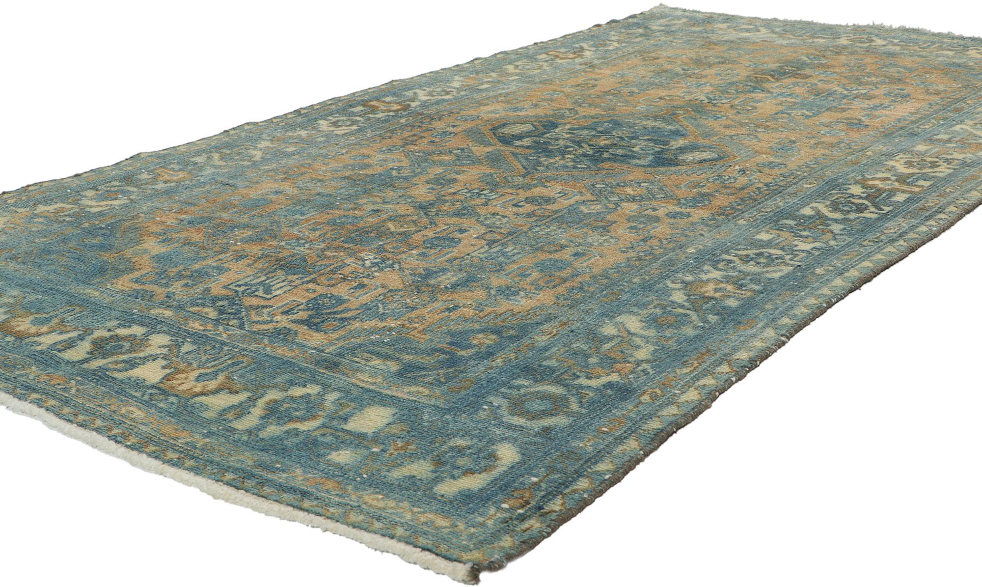 61084 Vintage Persian Hamadan rug, 04'01 x 07'07.