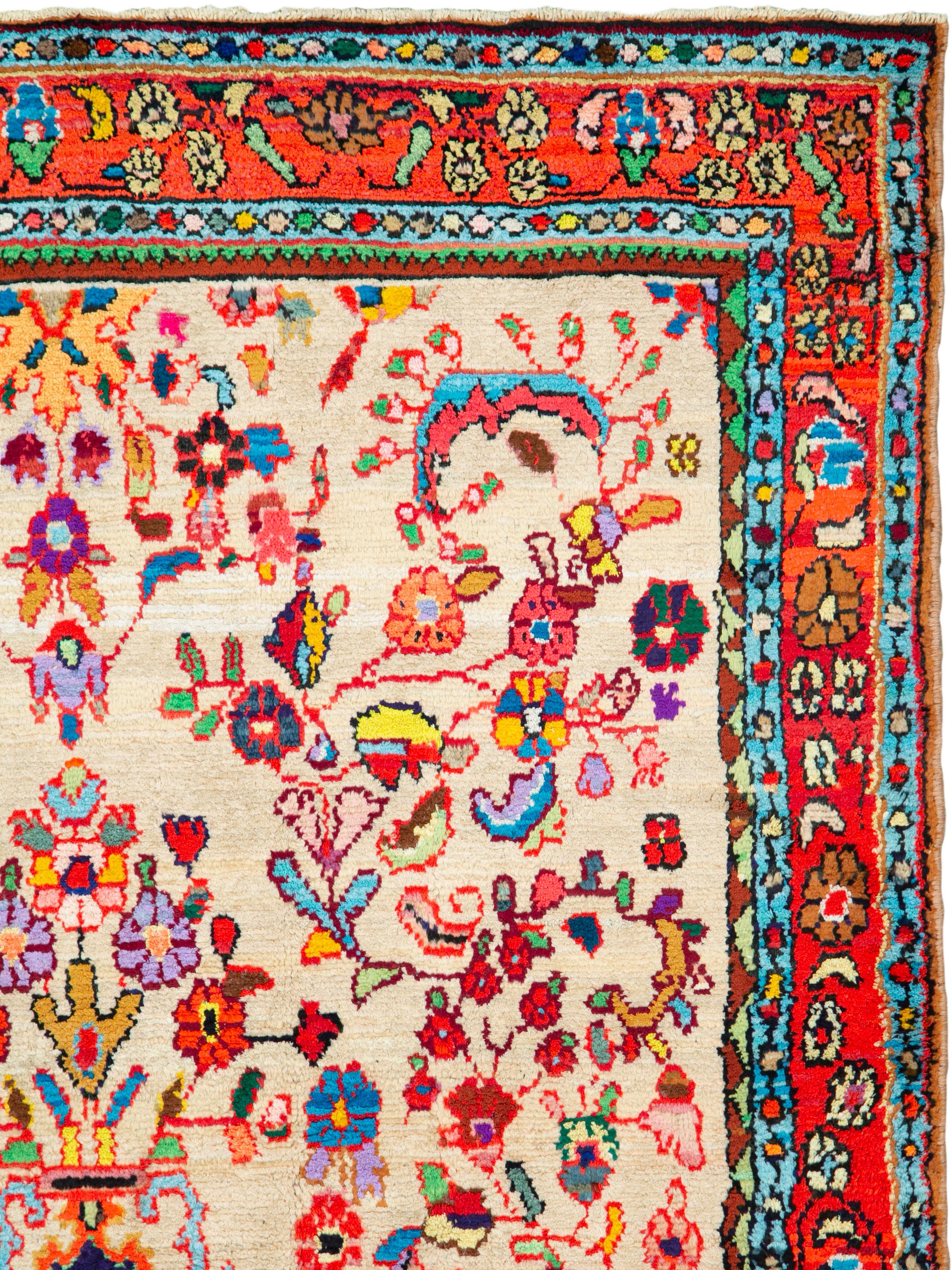 Artisanat Tapis persan vintage de Hamadan en vente