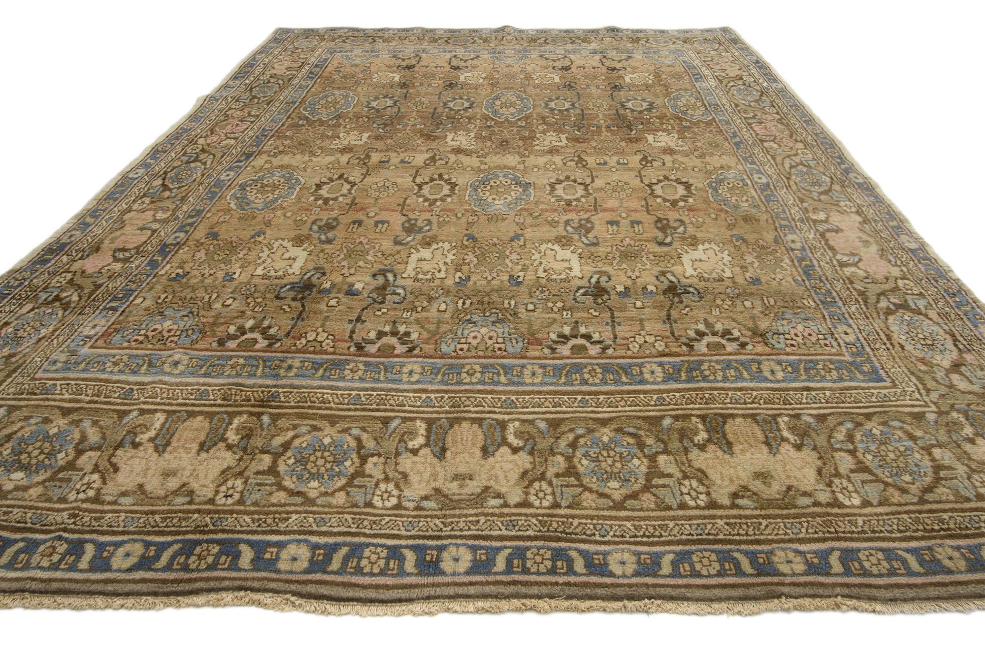 Tabriz Tappeto persiano Hamadan degli anni '50 con stile moderno in vendita