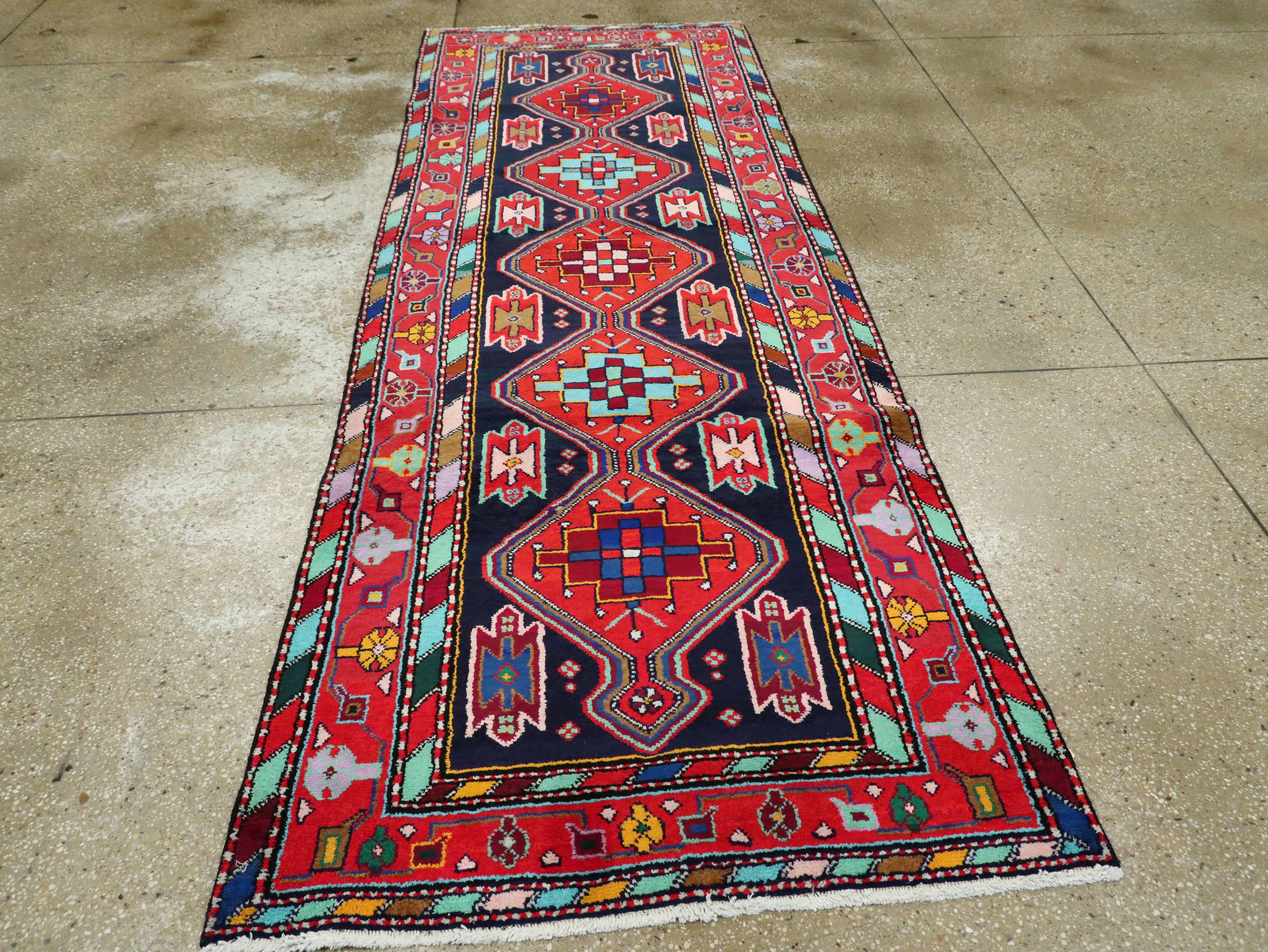 20th Century Vintage Persian Hamadan Rug