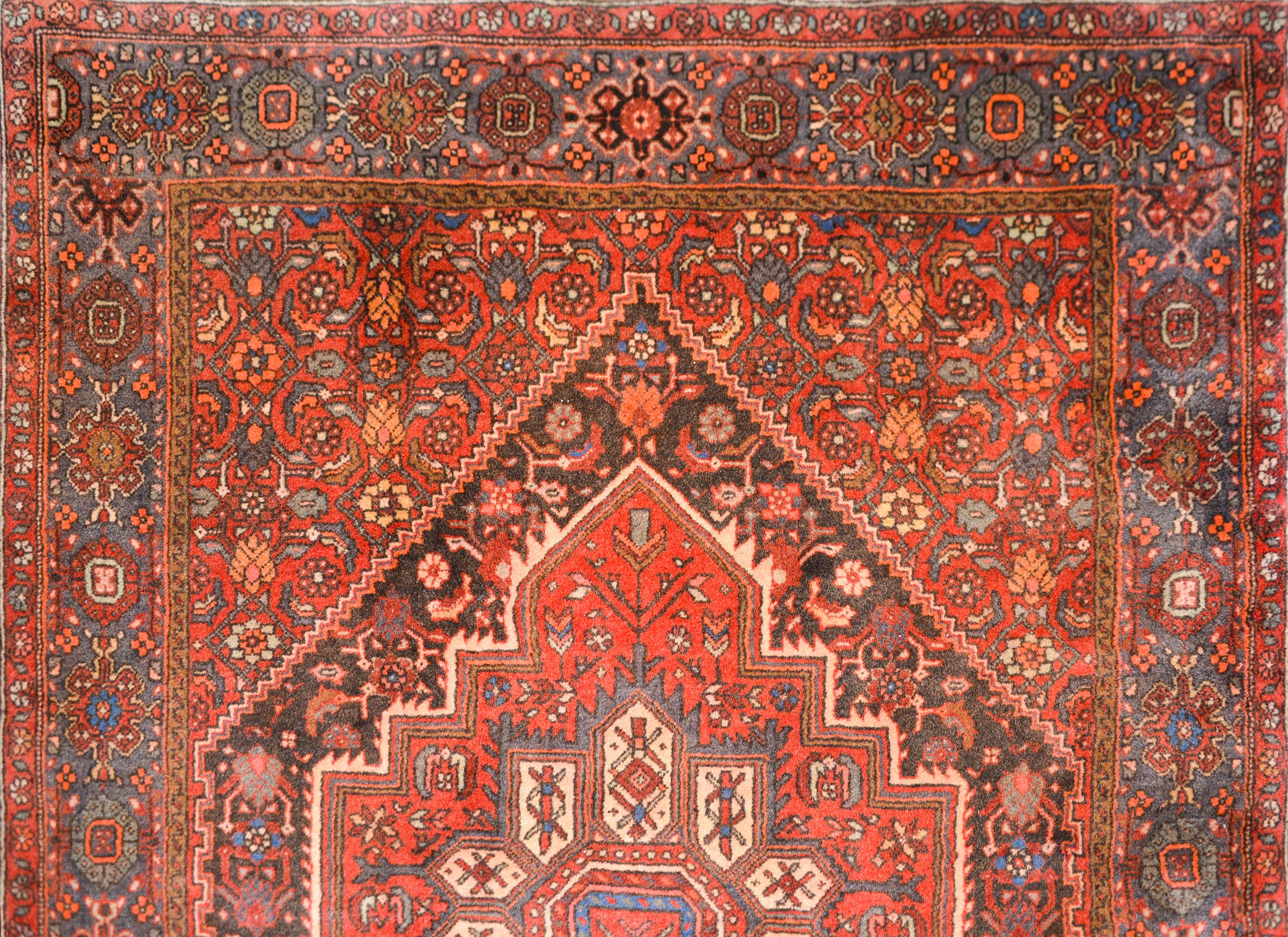Vintage Persian Hamadan Rug For Sale 2