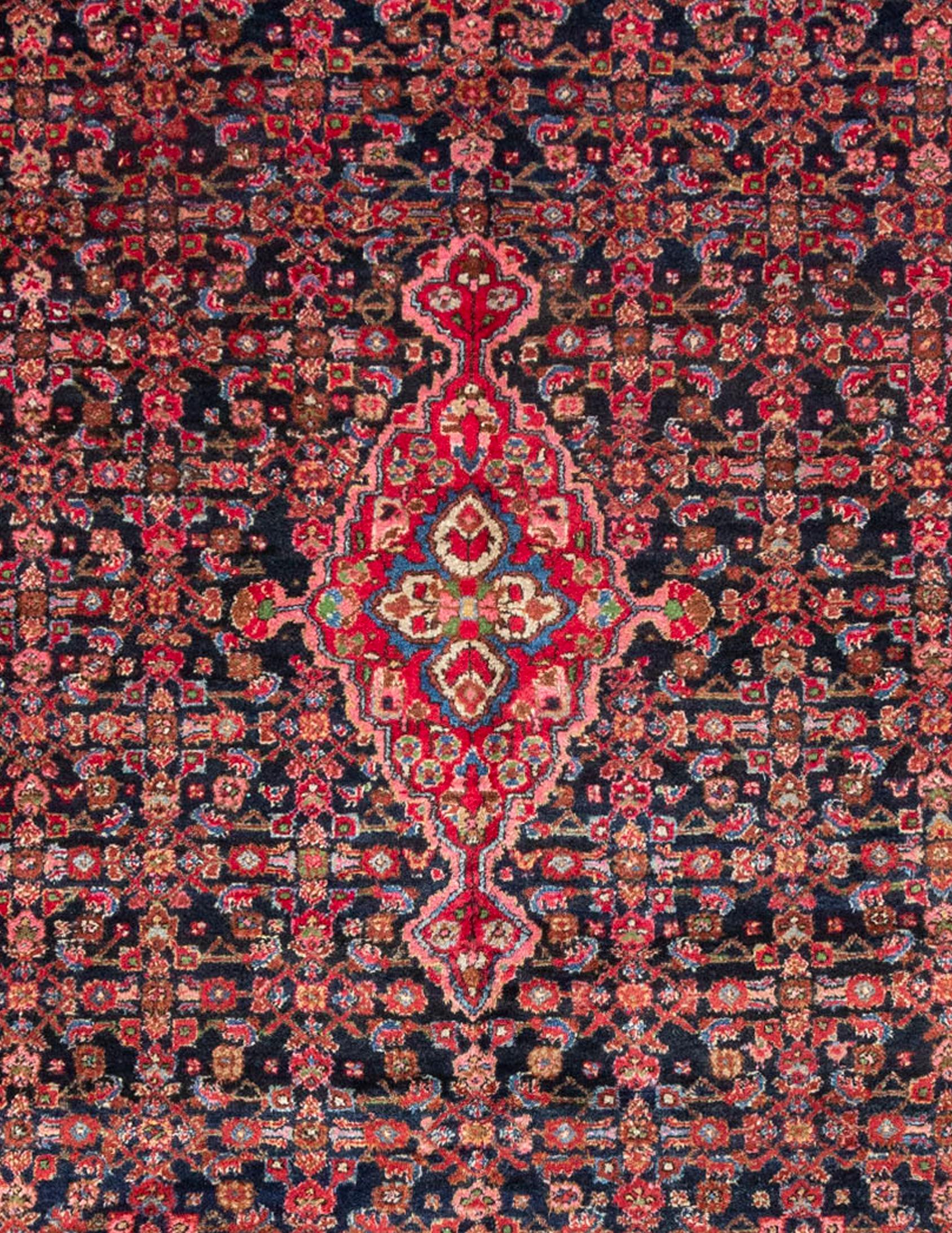 Hamadan rug, 20th Century

A vintage Hamadan rug from Persia, woven in the mid-20th century. This room-sized carpet measures 8'6