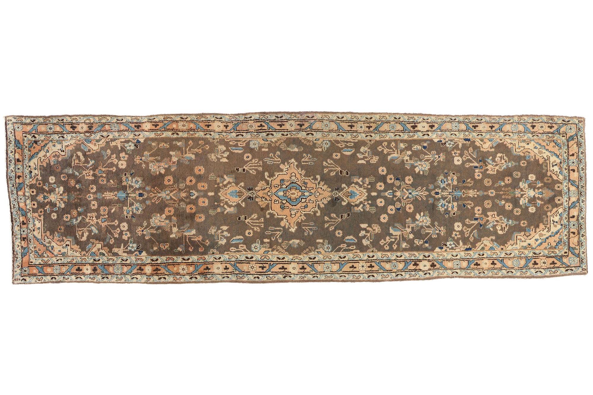 Tappeto persiano vintage Hamadan con stile moderno in vendita 3