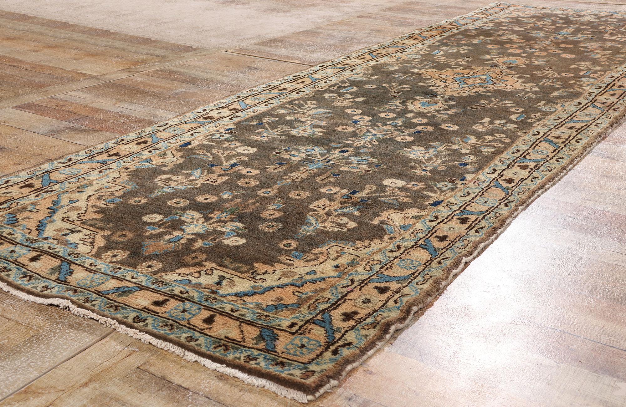 Coloniale spagnolo Tappeto persiano vintage Hamadan con stile moderno in vendita