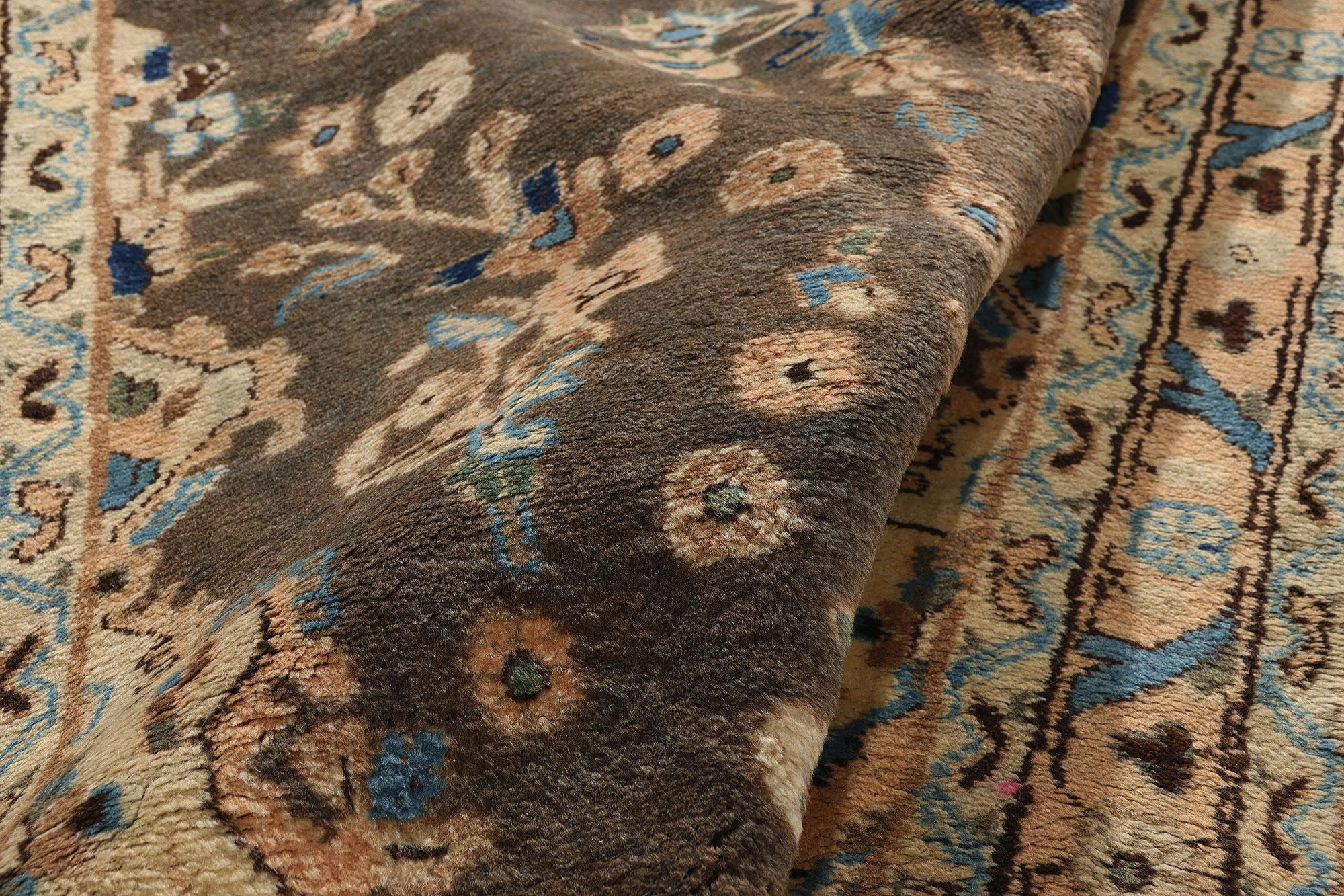 Persiano Tappeto persiano vintage Hamadan con stile moderno in vendita