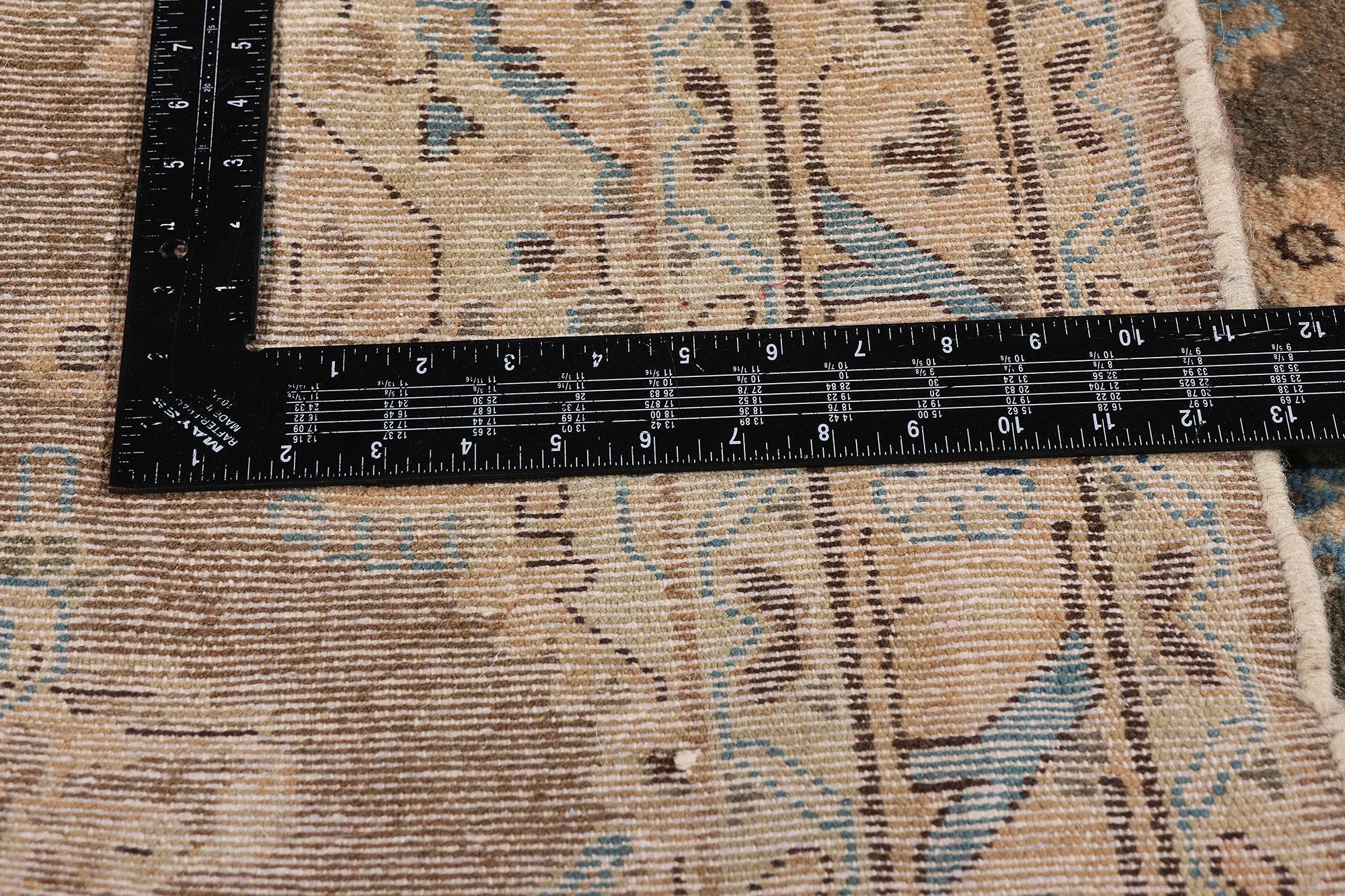 Tappeto persiano vintage Hamadan con stile moderno in vendita 1