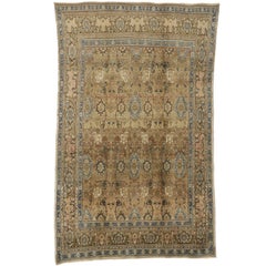 Retro Persian Hamadan Rug 