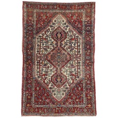 Vintage Persian Hamadan Rug with Tribal Style