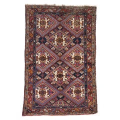 Persischer Hamadan-Teppich im Stammesstil im Vintage-Stil