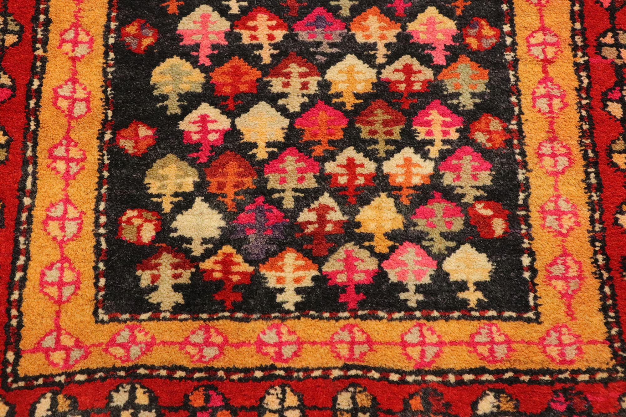 Hand-Knotted Vintage Persian Hamadan Rug with Tribal Style, Kitchen, Foyer or Entry Rug For Sale