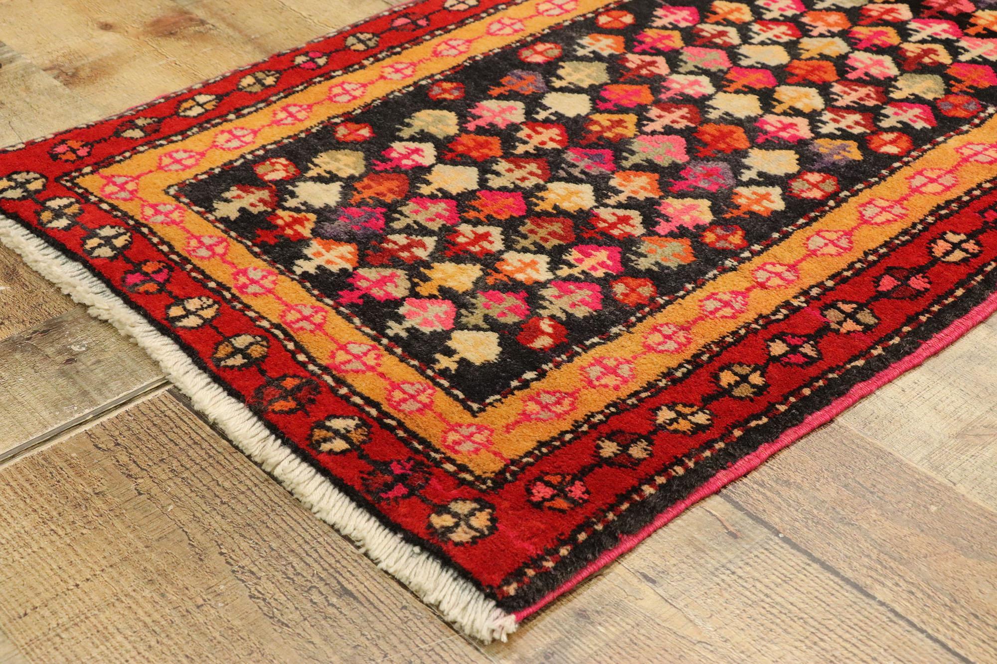 20th Century Vintage Persian Hamadan Rug with Tribal Style, Kitchen, Foyer or Entry Rug For Sale